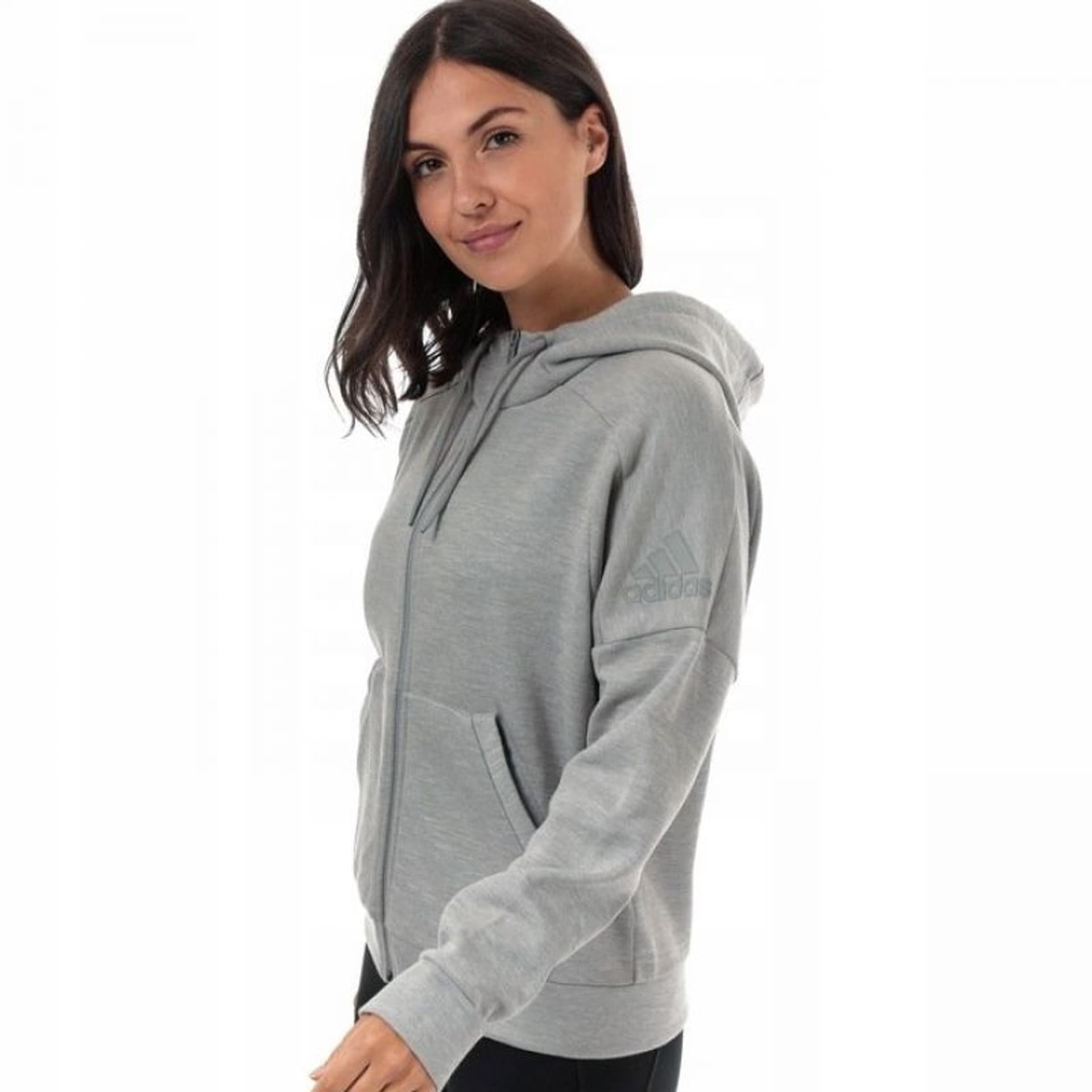

Bluza adidas W Id Melang Hd W (kolor Szary/Srebrny, rozmiar S)