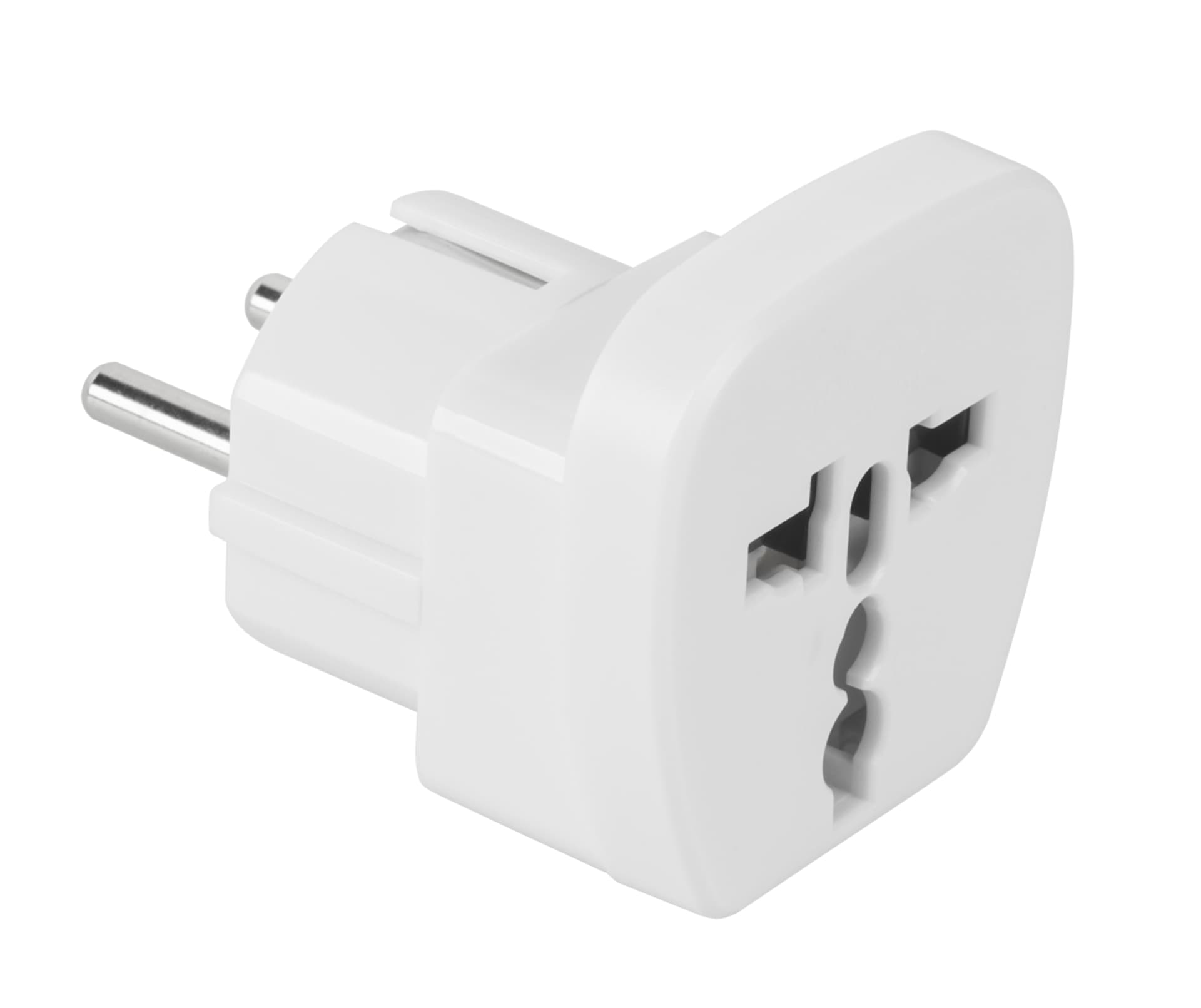 

Przejściówka, adapter AC wtyk PL - gniazdo uniwersalne