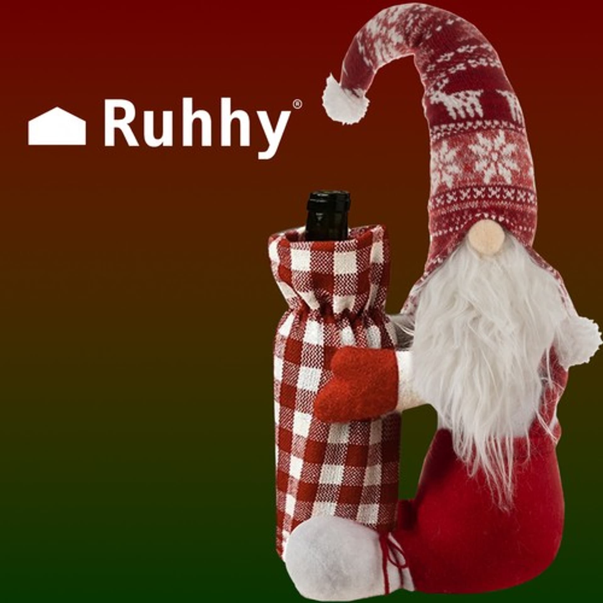 

Skrzat świąteczny z torbą na butelkę Ruhhy 22508