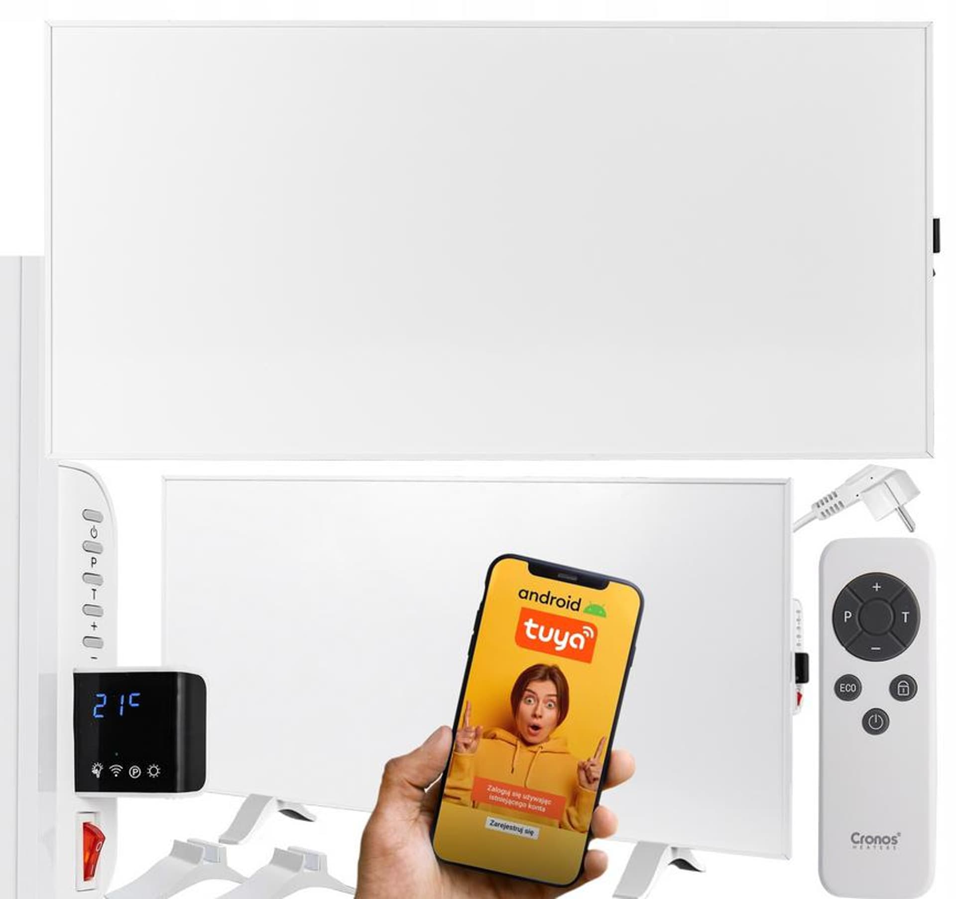 

Panel grzewczy IR CRONOS Synthelith PRO CRP-770TWP WHITE TUYA