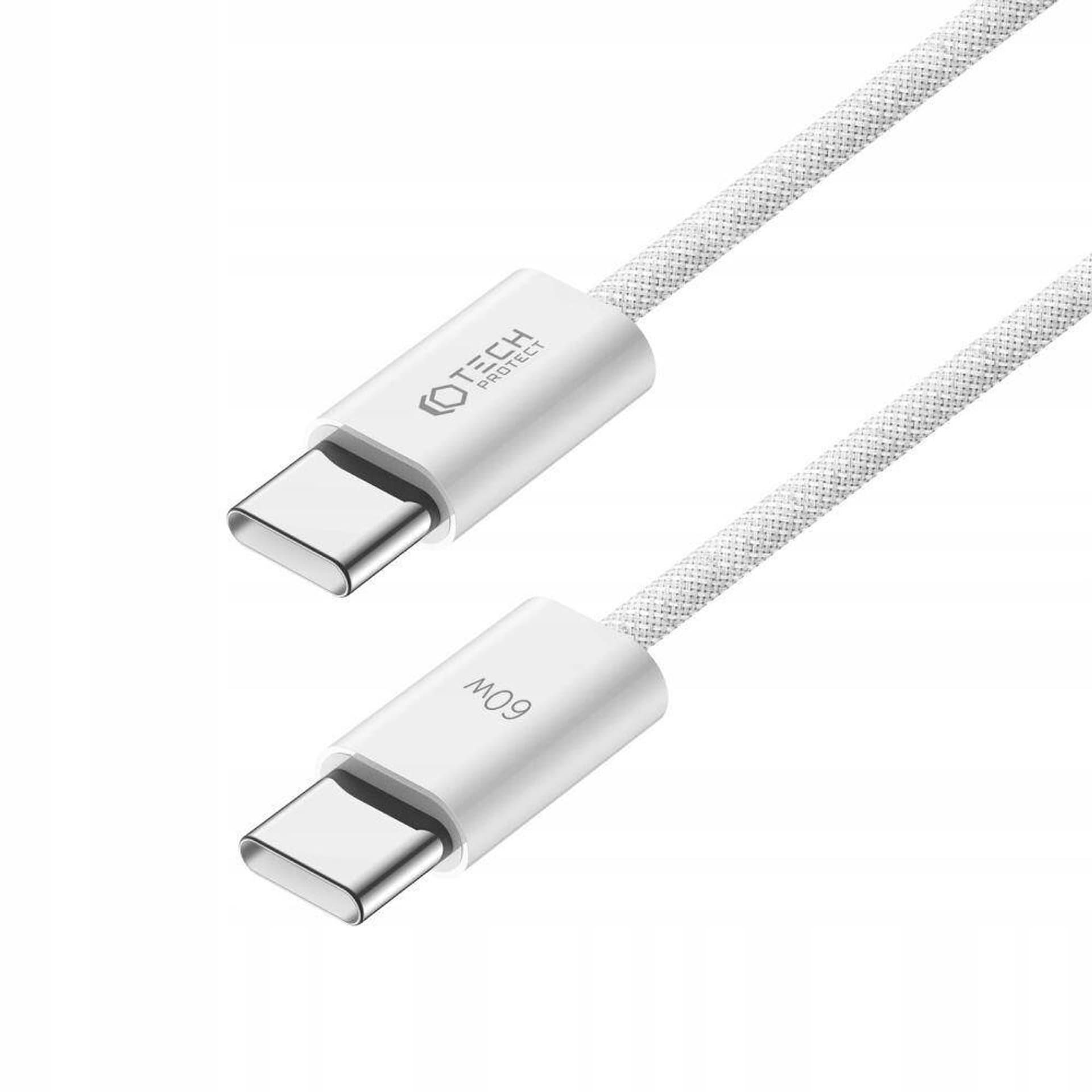 

Kabel PD 60W 3A 0,25m USB-C - USB-C Tech-Protect Ultraboost Classic biały