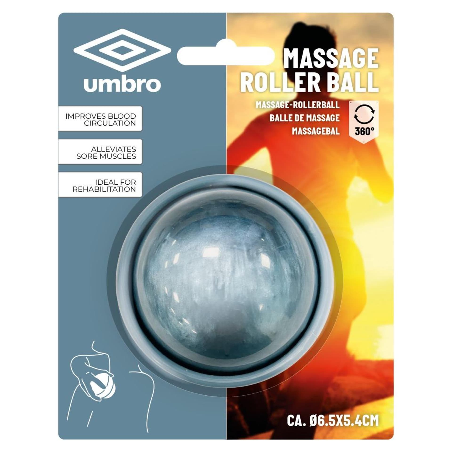 

ROLLER KULA PIŁKA DO MASAŻU ROLLER CROSSFIT UMBRO