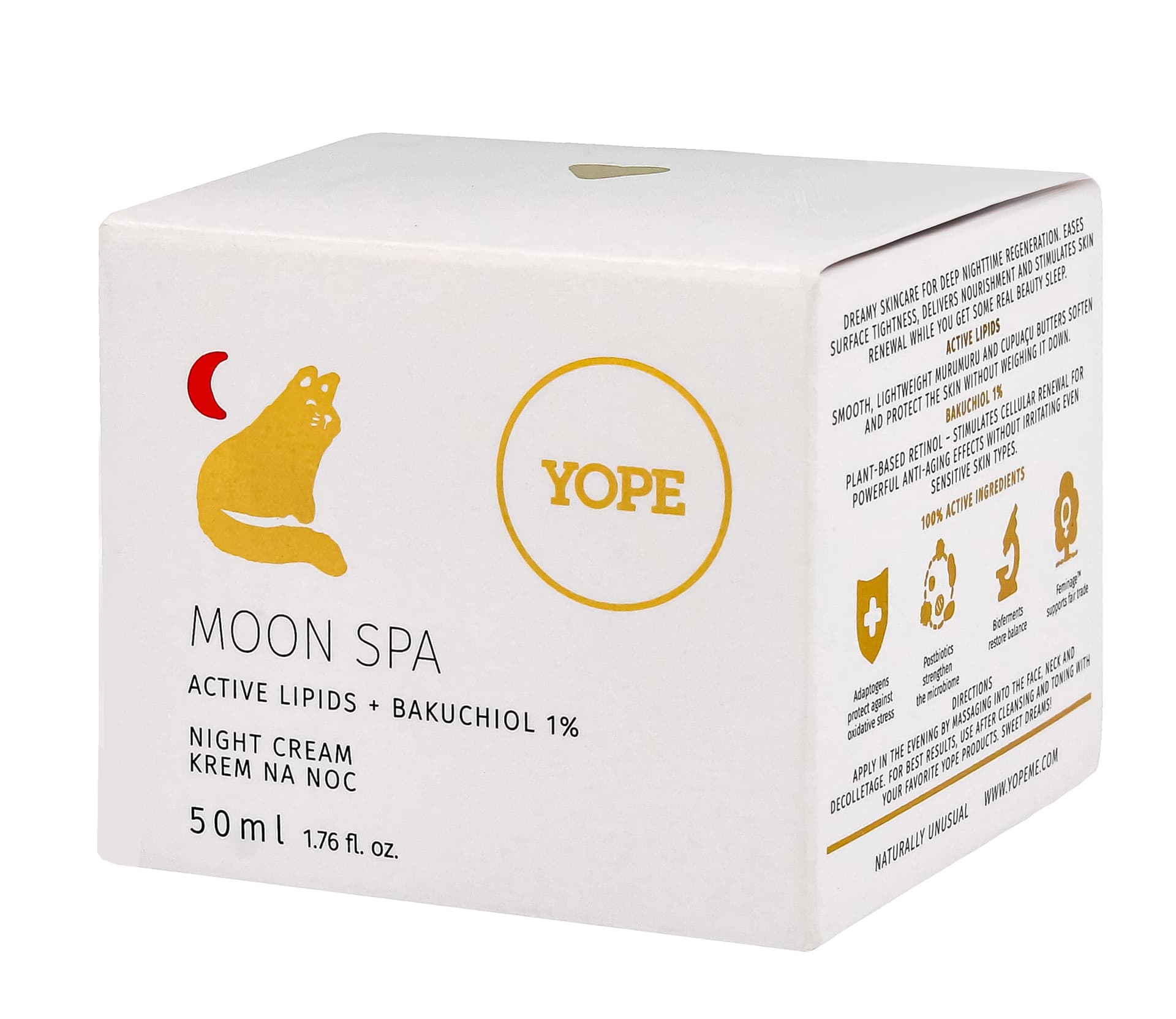 

YOPE Face Care Krem na noc akt.lipidy bakuc XII24&