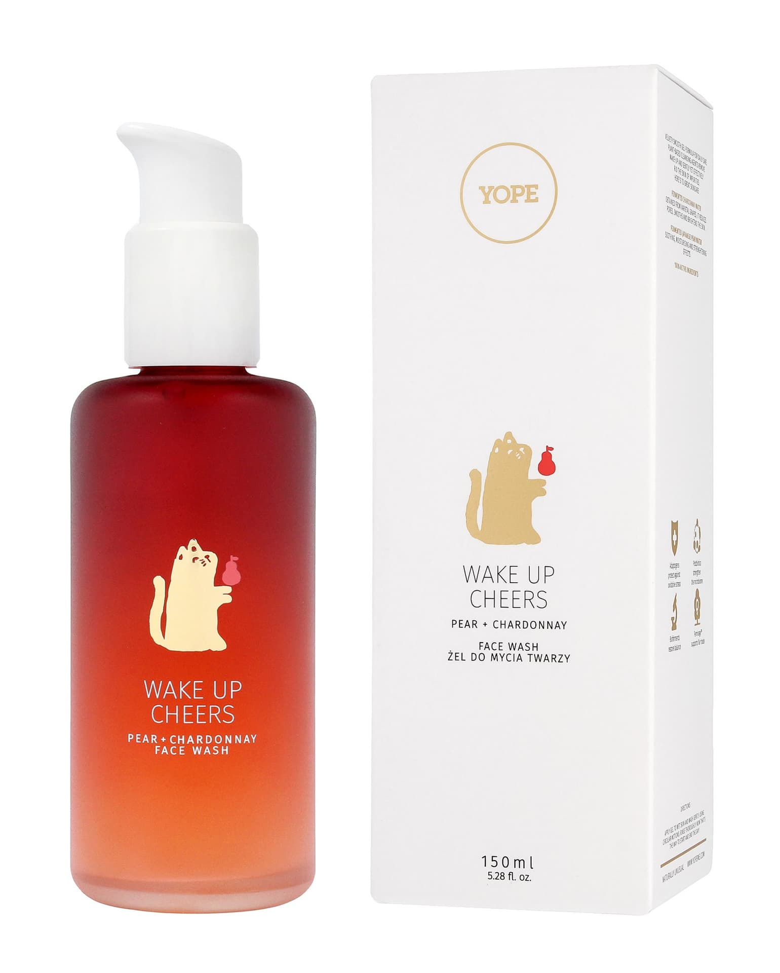 

Yope Wake Up Cheers żel do mycia twarzy Chardonnay + Gruszka 150ml