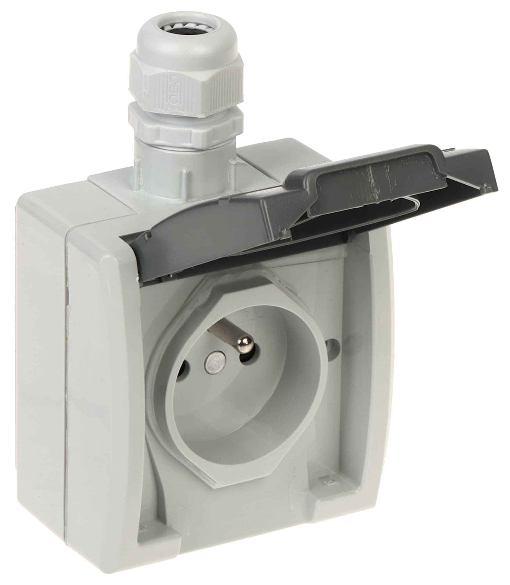 

AQUANT pojedyncze gniazdo hermetyczne natynkowe 2P+Z IP65 1241-65