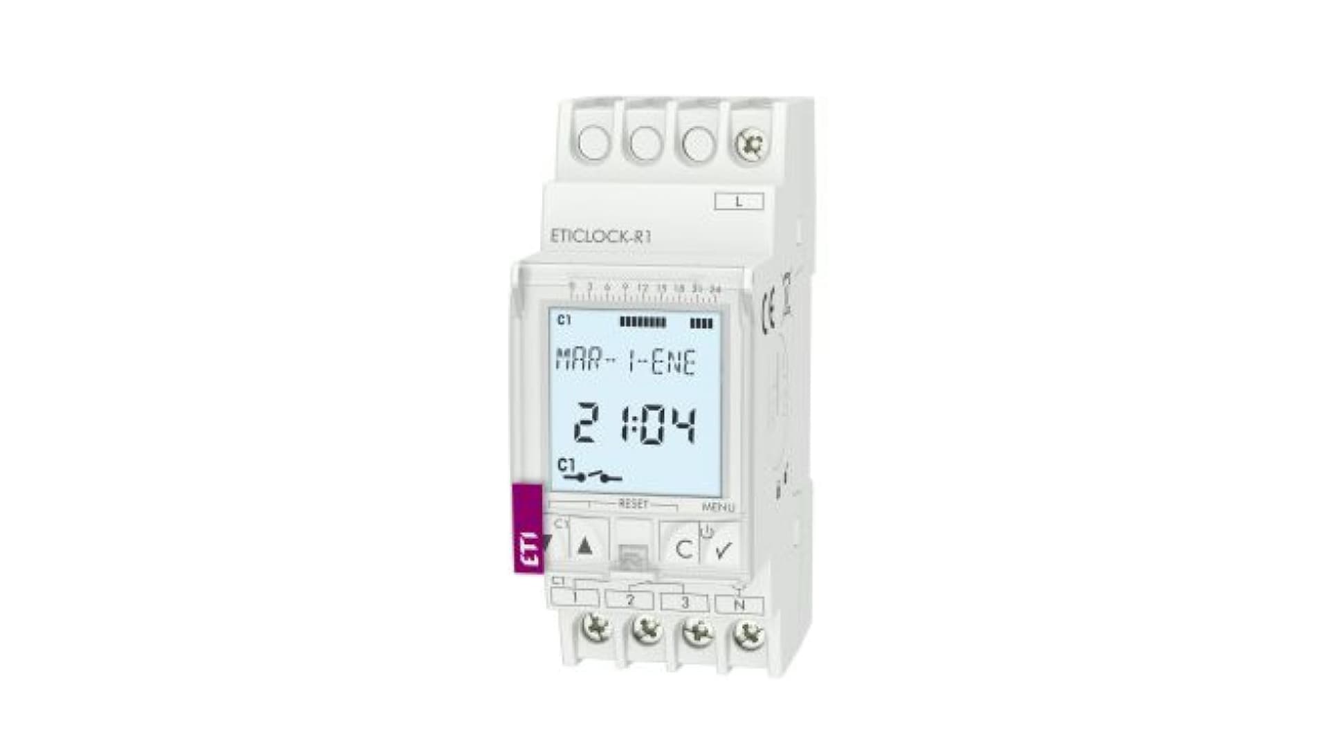 

Cyfrowy programator czasowy jednokanałowy ETICLOCK-R1 002472053