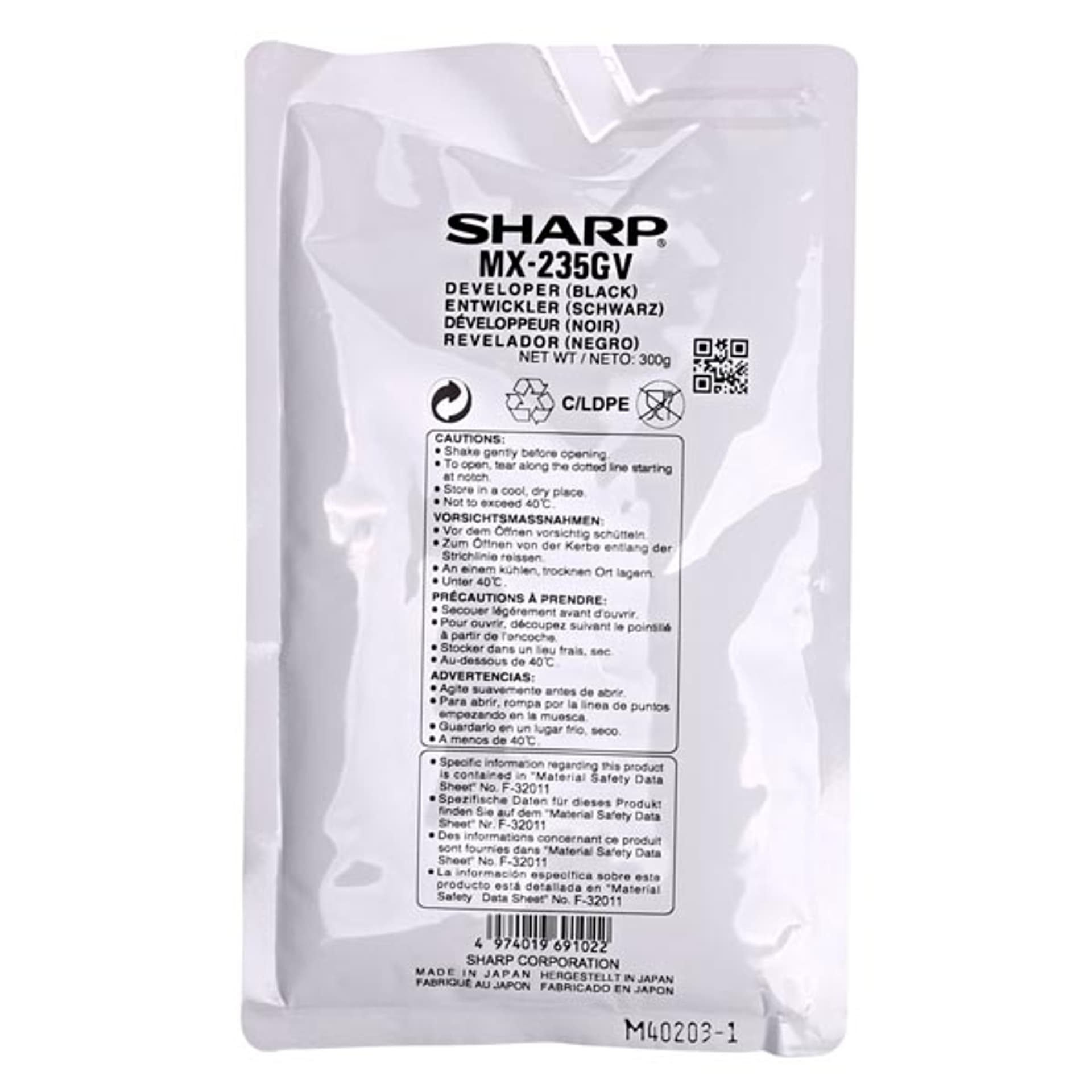 

Sharp oryginalny developer MX-235GV, black, 50000s, Sharp MX 2300