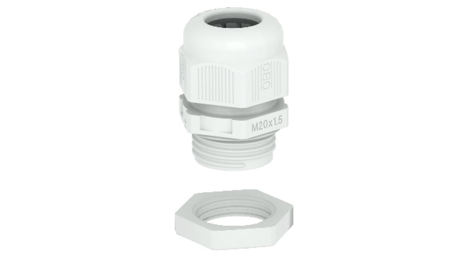 

Dławik kablowy z przeciwnakrętką M16 PA jasnoszary RAL 7035 V-TEC VM16+ LGR 2022764 /50szt./