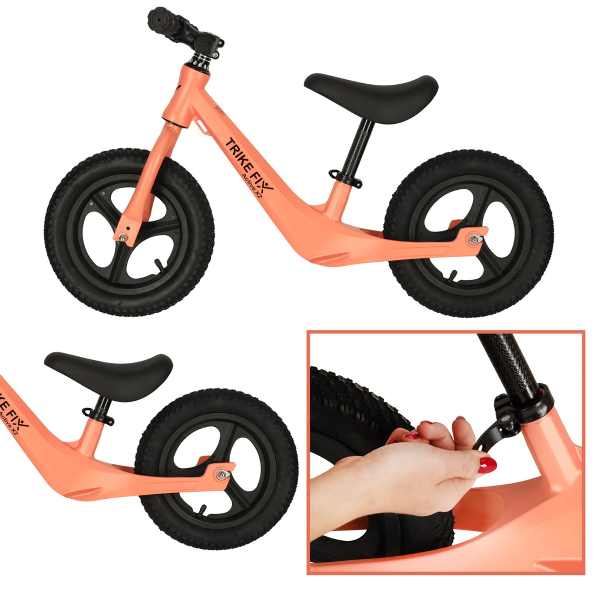 

Rowerek biegowy Trike Fix Active X2 pomarańczowy
