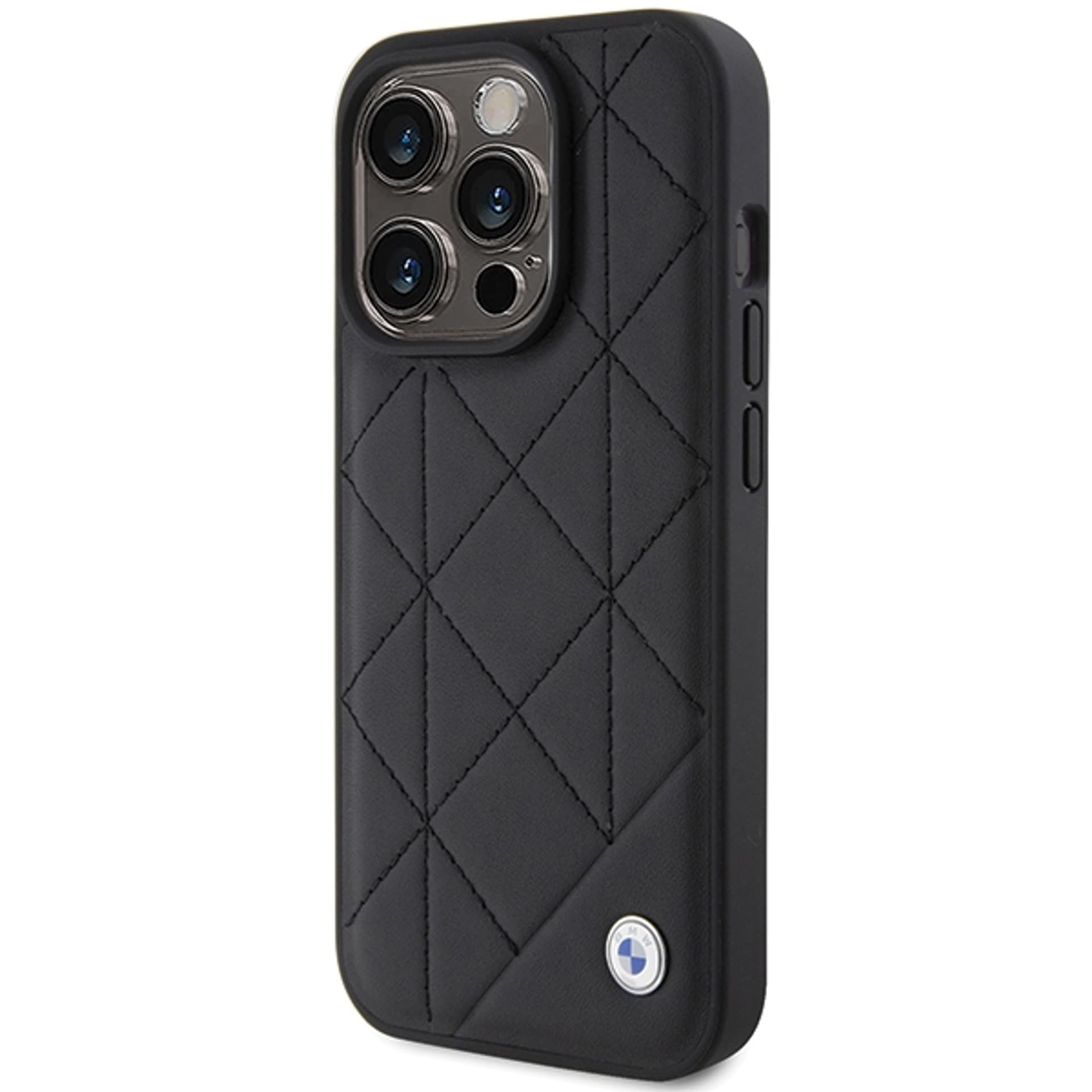 

BMW BMHCP15L22RQDK iPhone 15 Pro 6.1" czarny/black Leather Quilted