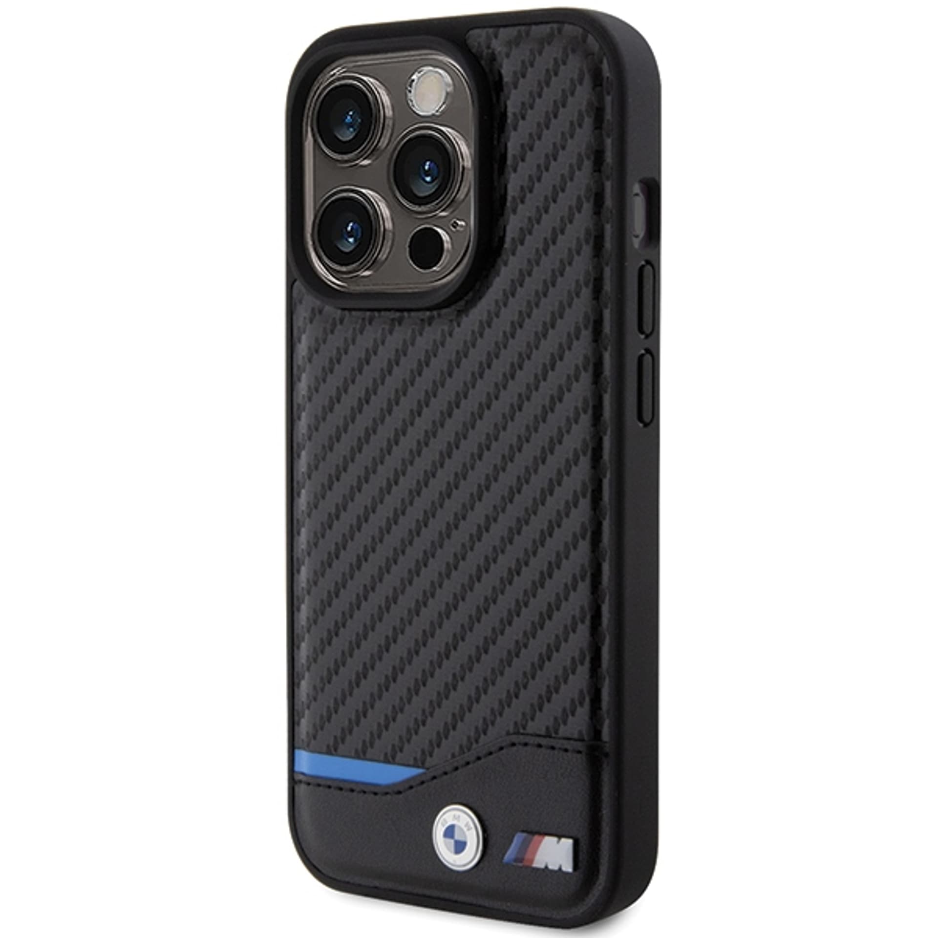 

BMW BMHMP15L22NBCK iPhone 15 Pro 6.1" czarny/black hardcase Leather Carbon MagSafe