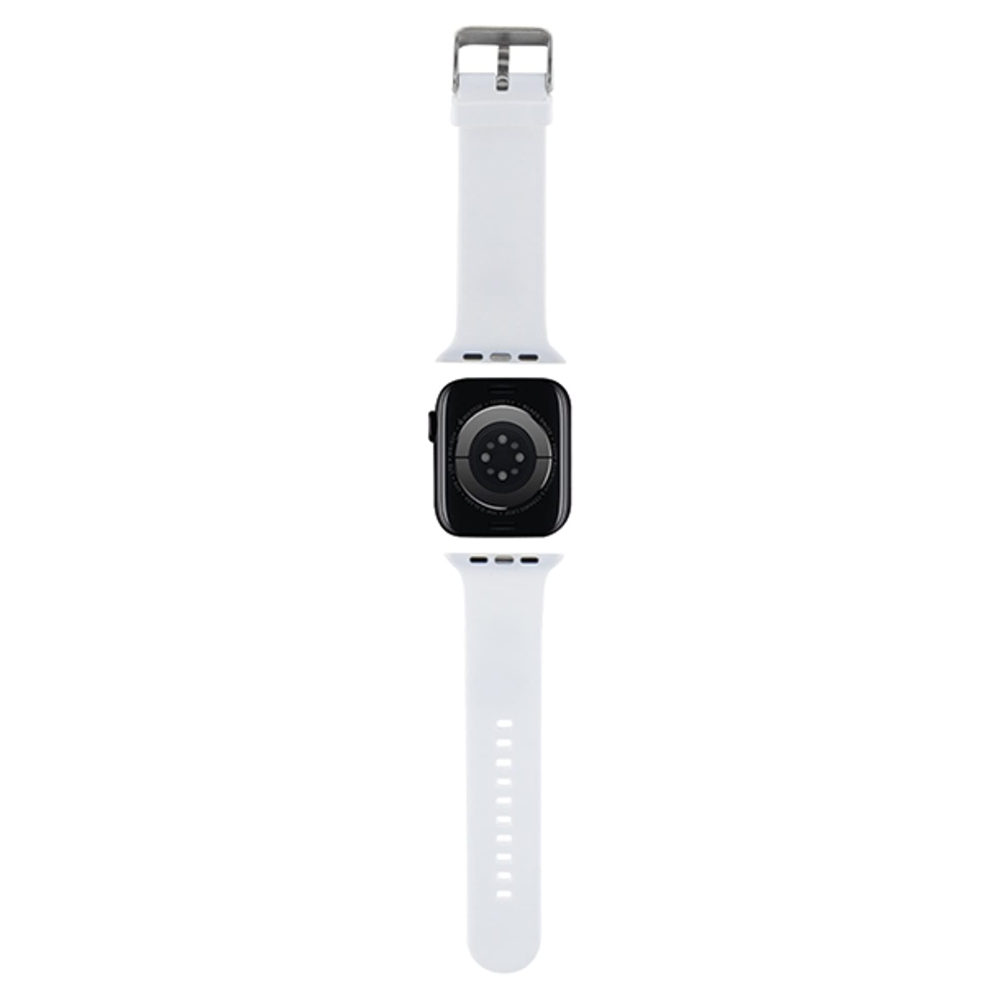 

Karl Lagerfeld Pasek KLAWLSLCNH Apple Watch 42/44/45/49mm biały/white strap 3D Rubber Choupette Head