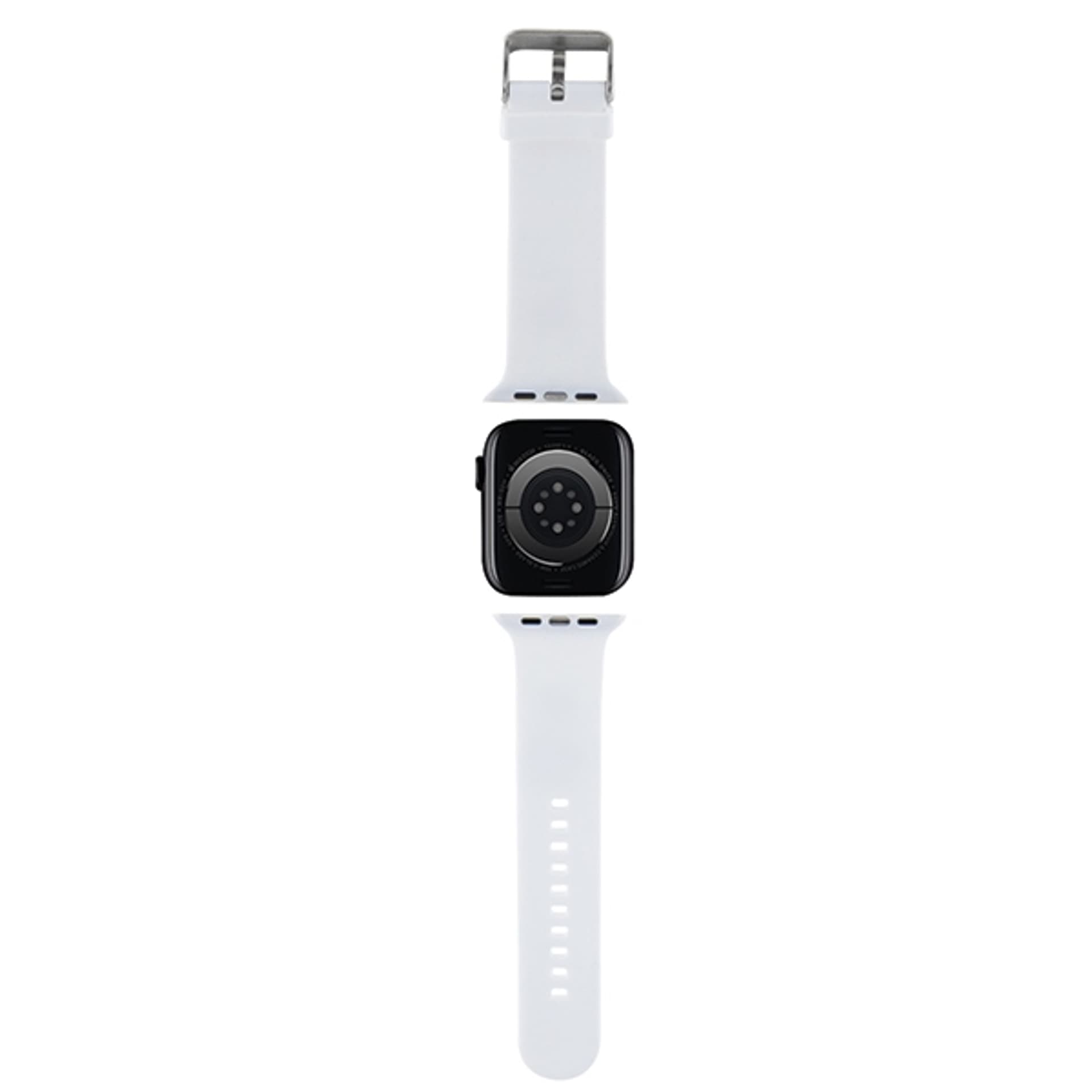 

Karl Lagerfeld Pasek KLAWLSLKNH Apple Watch 42/44/45/49mm biały/white strap 3D Rubber Karl Head