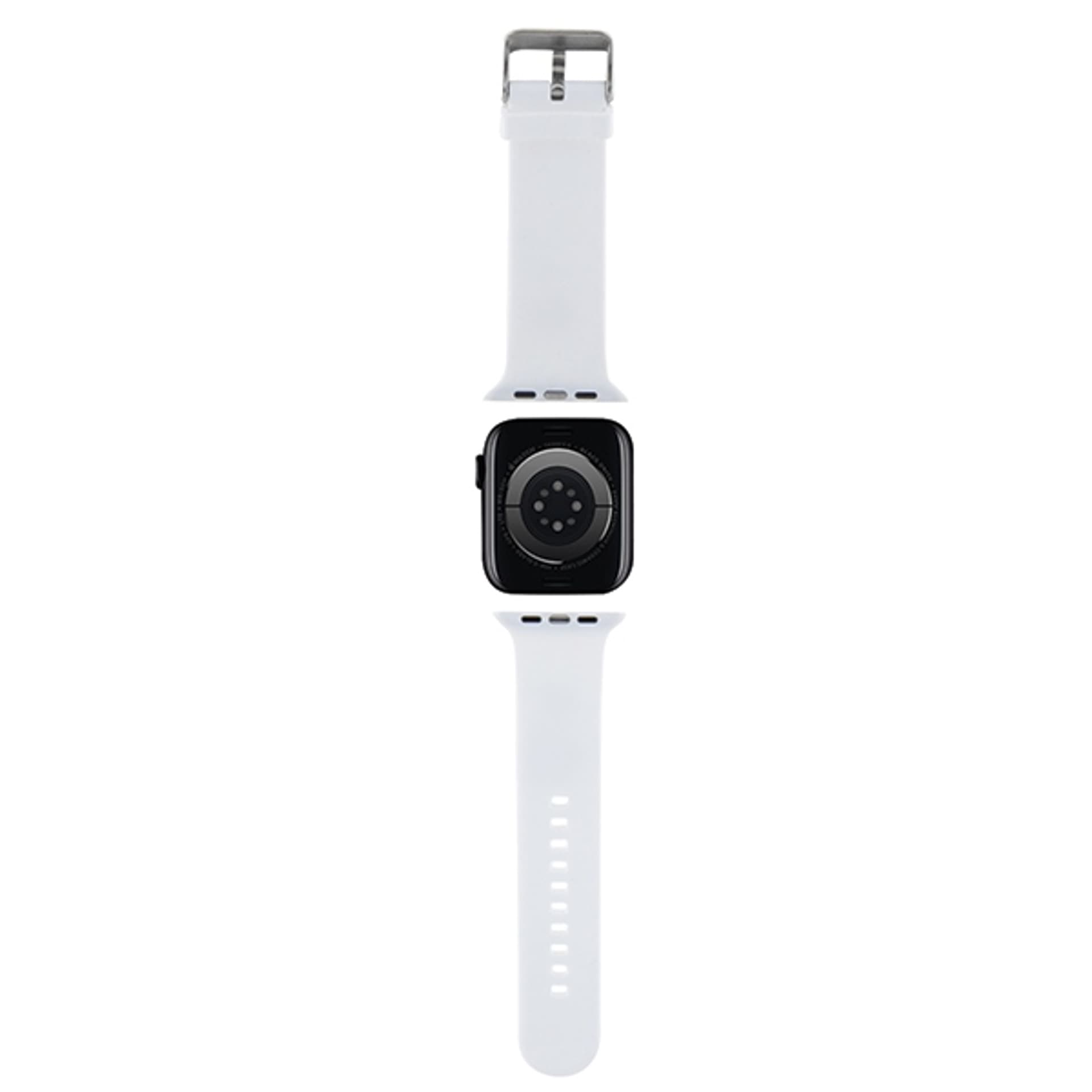 

Karl Lagerfeld Pasek KLAWMSLCNH Apple Watch 38/40/41mm biały/white strap 3D Rubber Choupette Heads