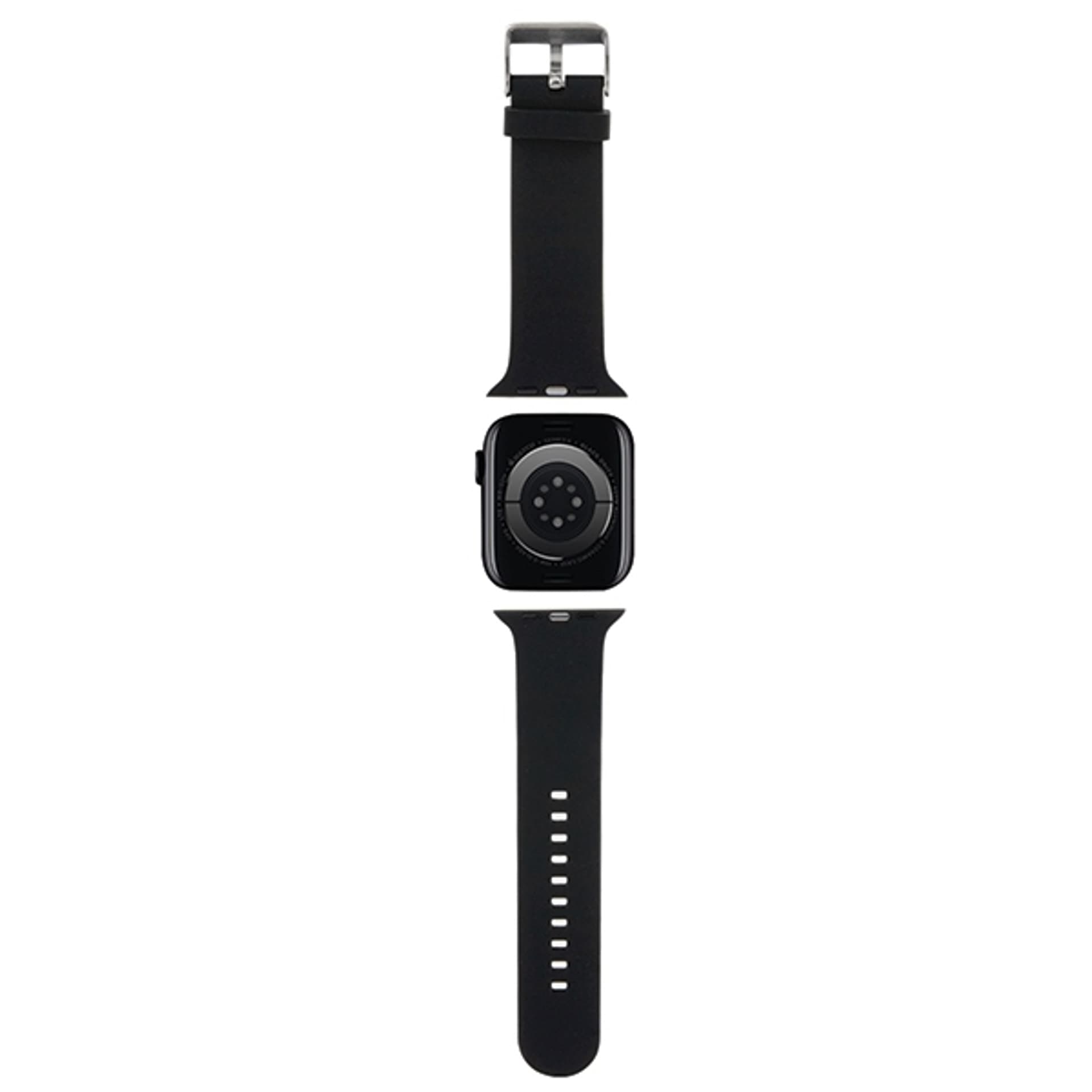 

Karl Lagerfeld Pasek KLAWMSLKCNK Apple Watch 38/40/41mm czarny/black strap 3D Rubber Karl&Choupette Heads