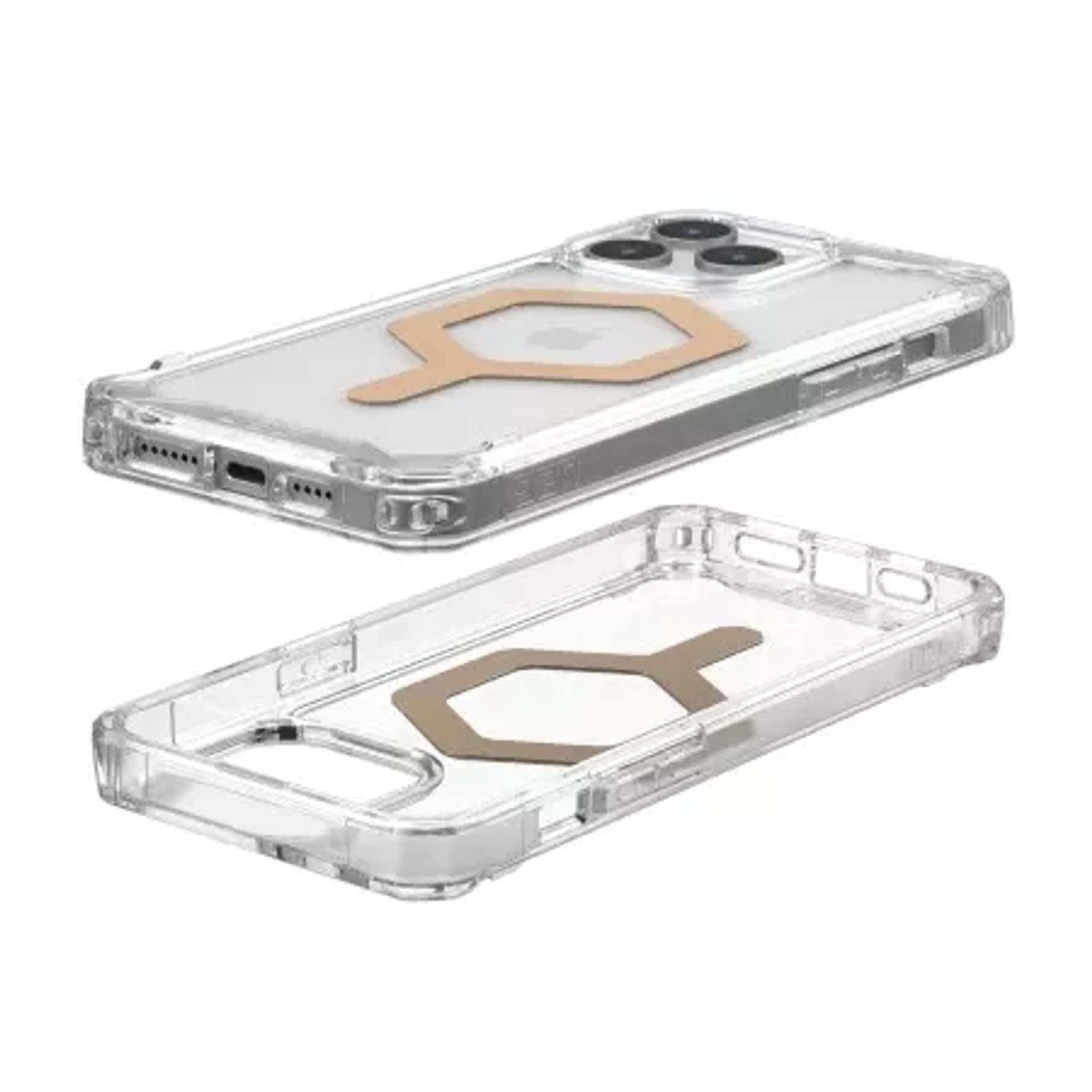 

Etui UAG Plyo Magsafe - obudowa ochronna do iPhone 15 Pro Max kompatybilna z MagSafe (ice-gold)
