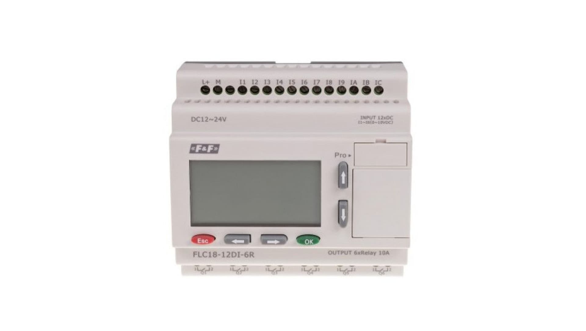 

Sterownik programowalny 12-24VDC FLC18-12DI-6R