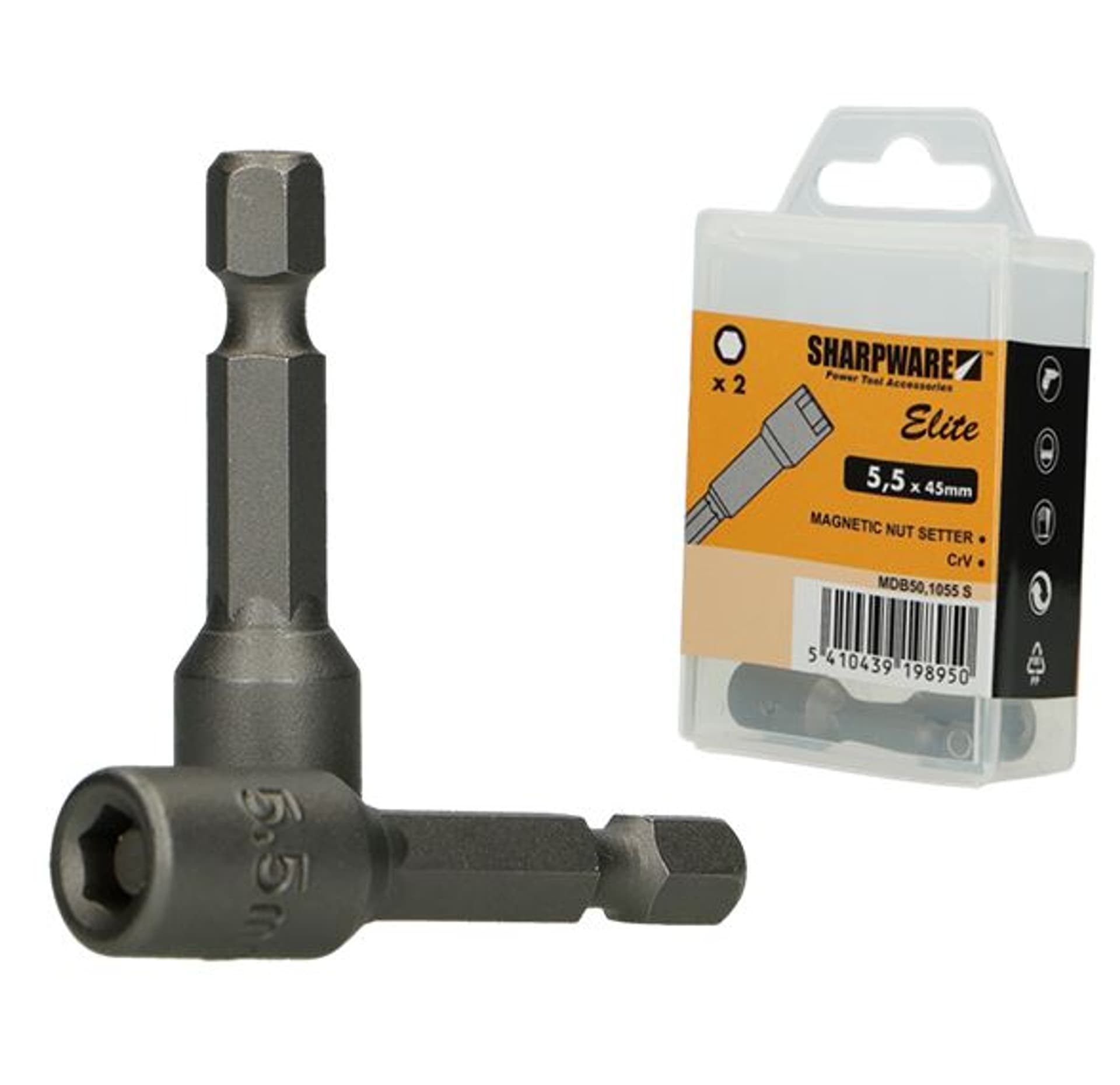 

KOŃCÓWKA MAGNETYCZNA SZEŚCIOKĄTNA 8*50MM OP-2SZT