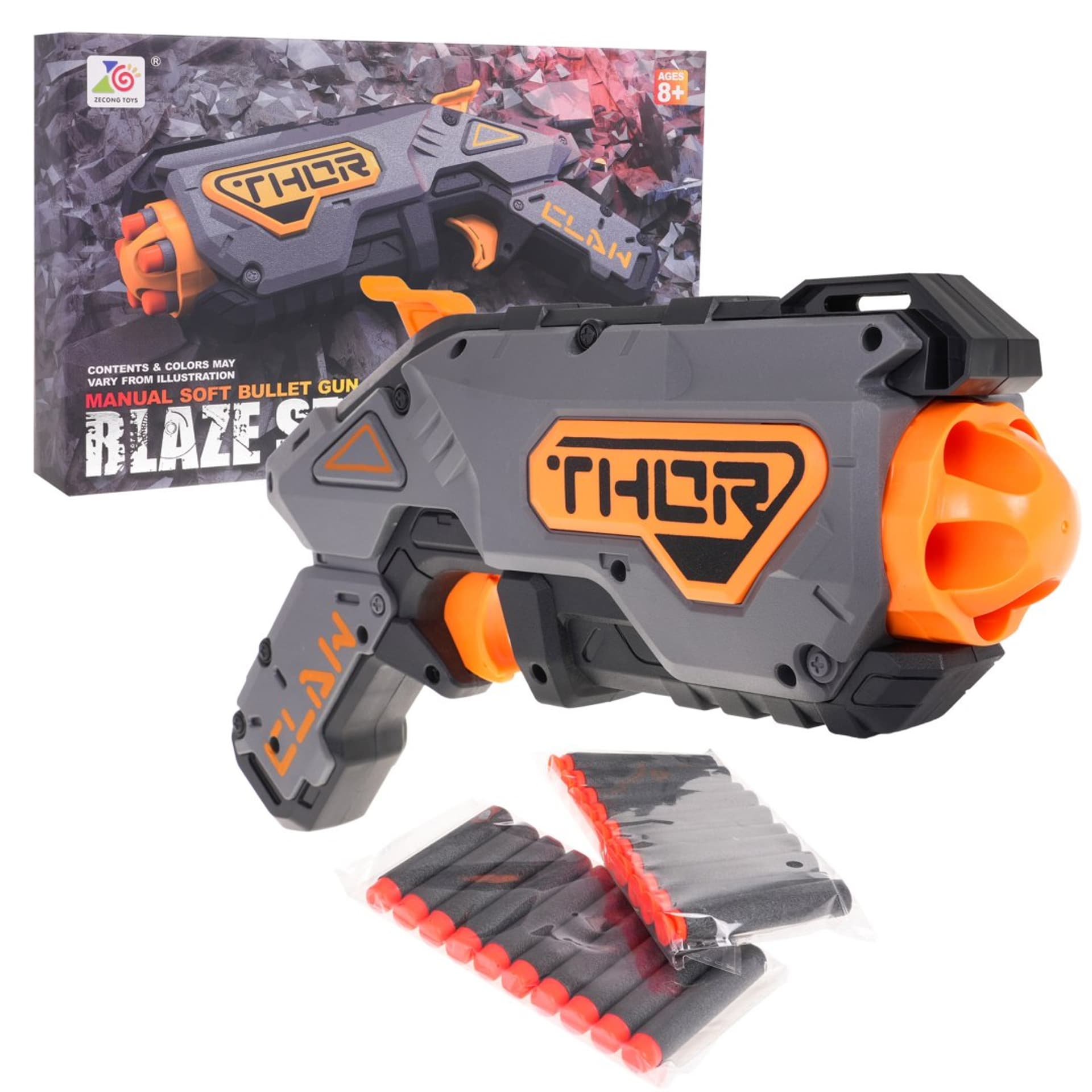 

Blaze Storm Pistolet Szary Manulany