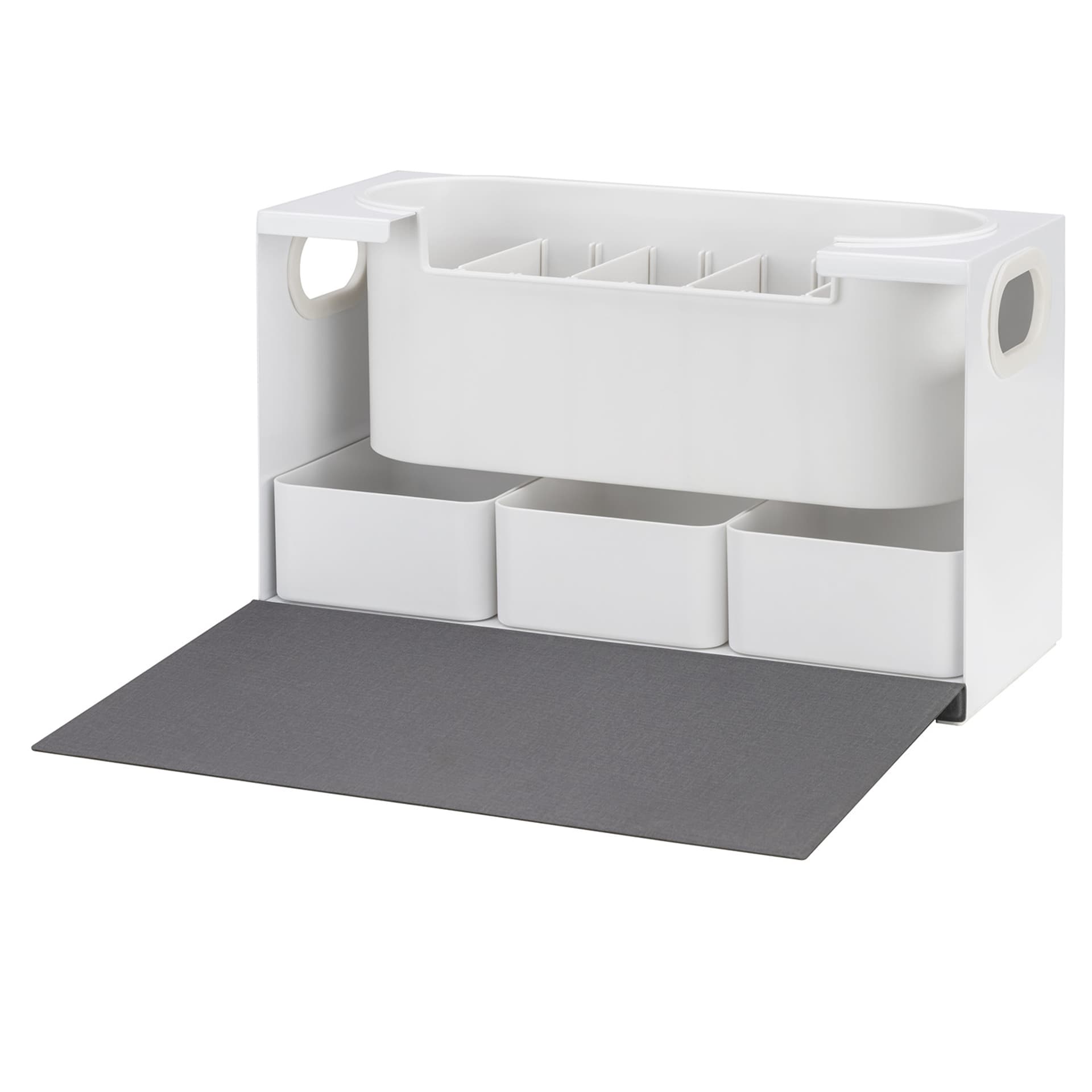 

Organizer pojemnik uniwersalny na przybory kosmetyczne i kosmetyki Maclean, 8kg, 367x150x220mm, MC-479