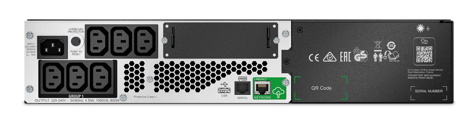 

APC SMART-UPS LITHIUM ION SHORT230V/DEPTH 1000VA W/SMARTCONNECT