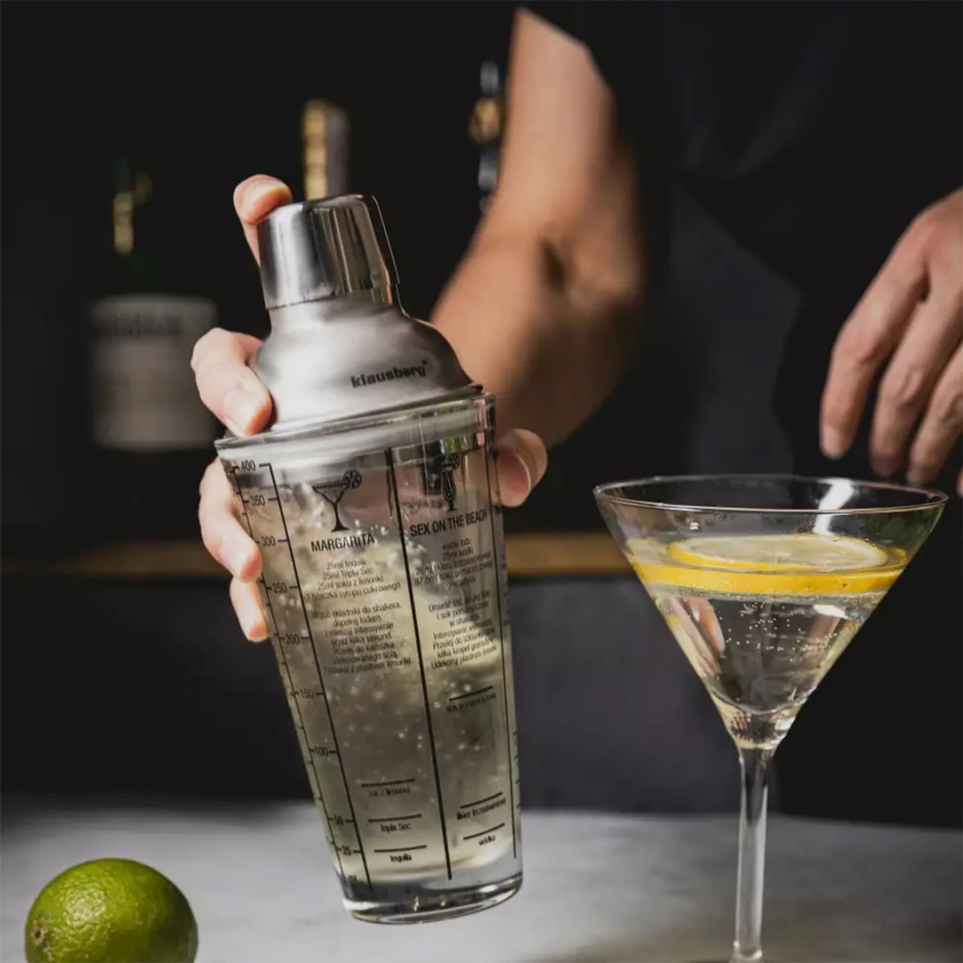 

SZKLANY SHAKER BARMAŃSKI 400ml Z PRZEPISAMI KLAUSBERG KB-7647