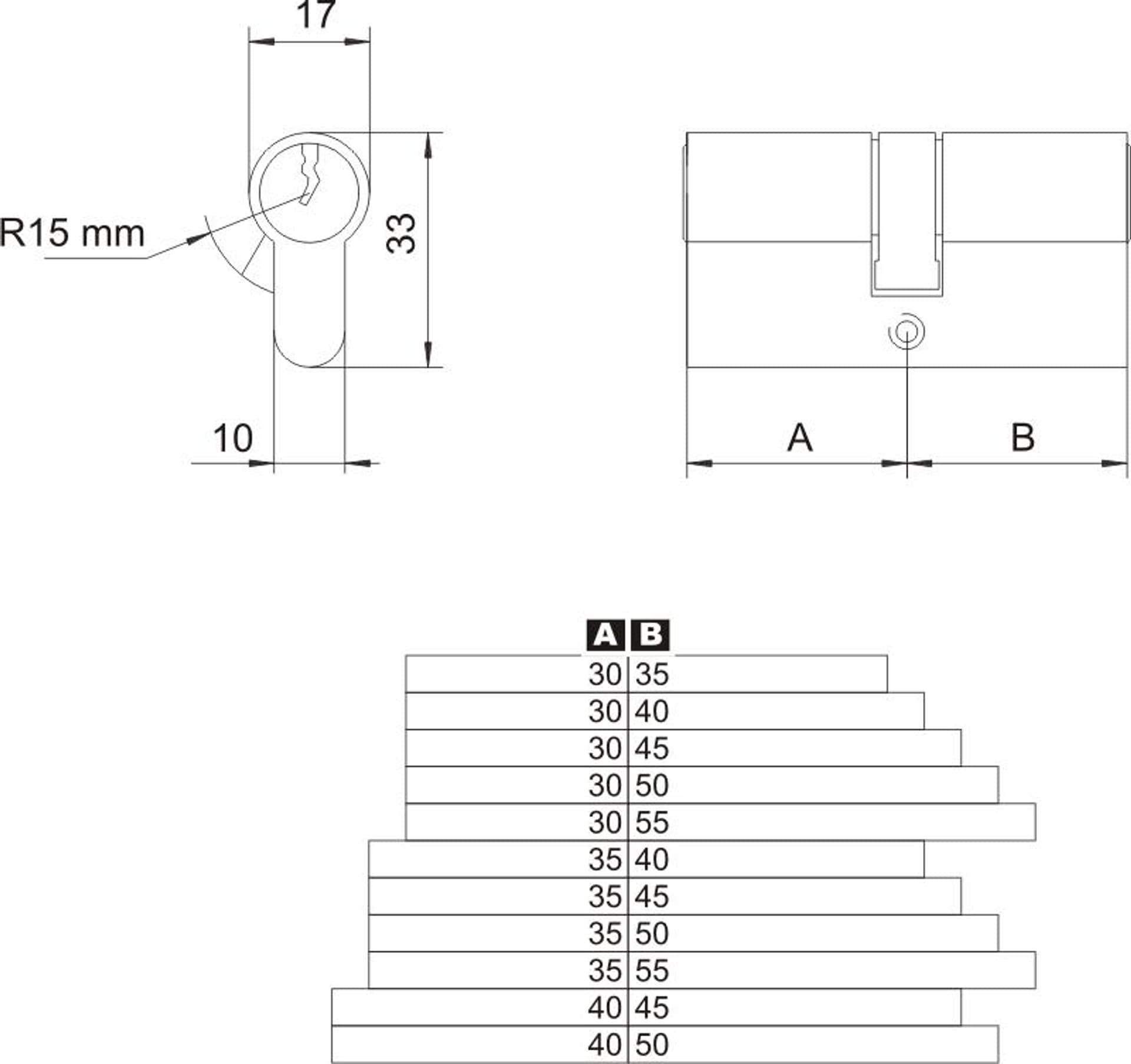 

WKŁADKA ASYMETRYCZNA NIKIEL 30/50