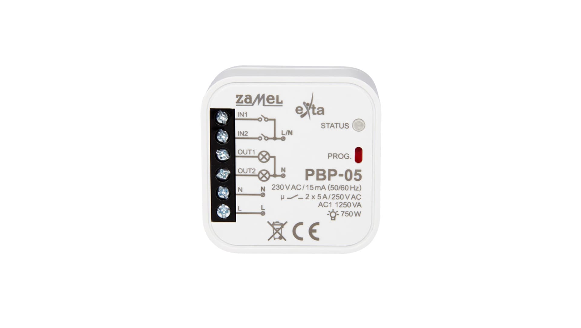 

Przekaźnik bistabilny 2-kanałowy dopuszkowy 230V AC PBP-05 EXT10000254
