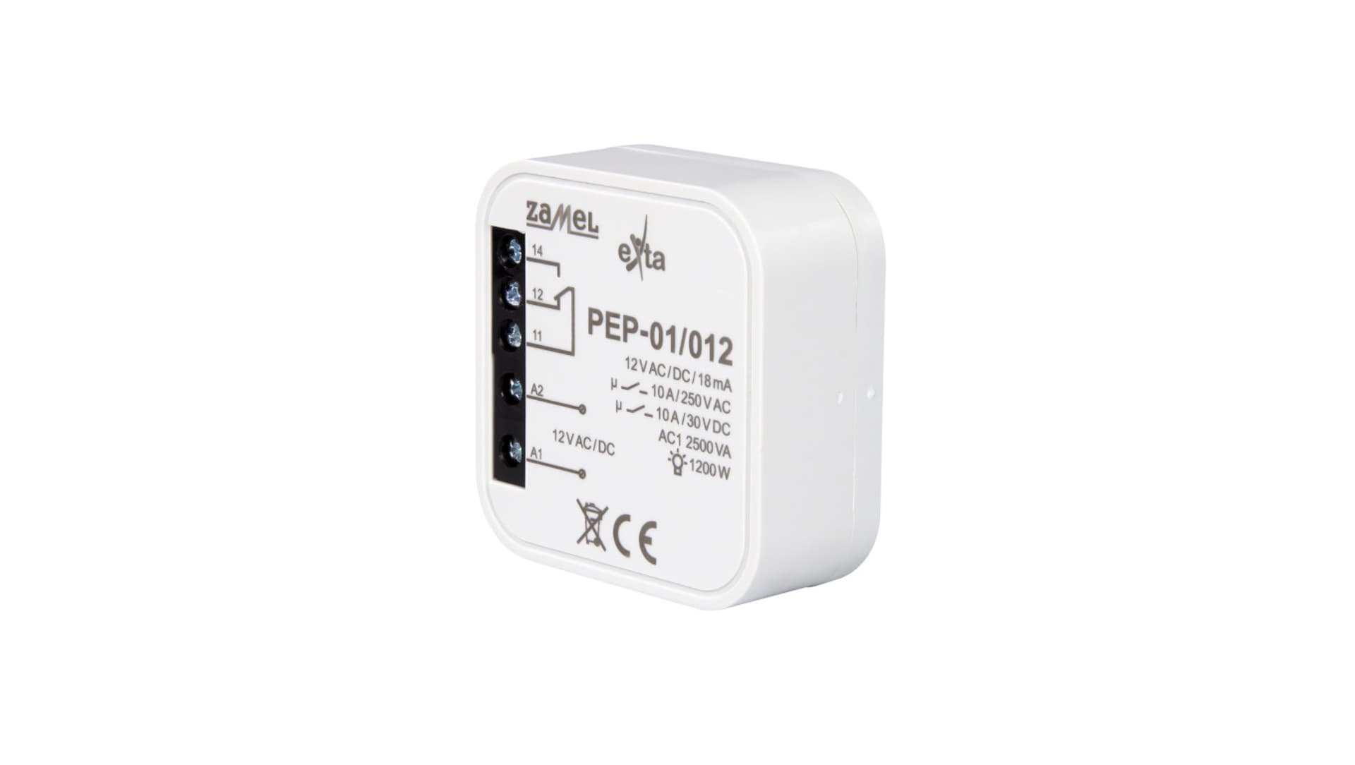 

Przekaźnik elektromagnetyczny dopuszkowy 12VAC/DC 10A PEP-01/012 EXT10000258