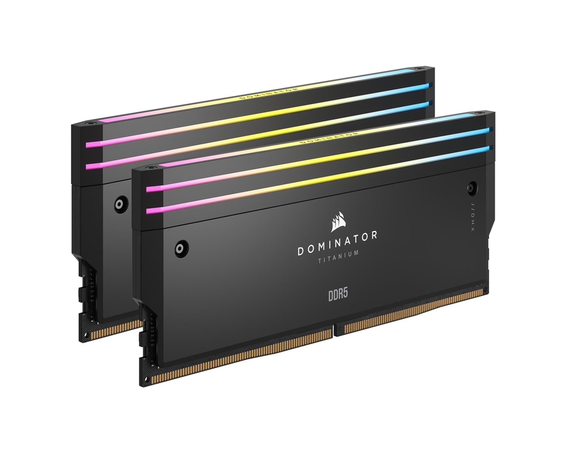 

Pamięć DDR5 Corsair DOMINATOR TITANIUM RGB 96GB (2x48 GB) 6600 MT/s CL32 Intel XMP, 2x48 gb) 6600 mt/s cl32 intel xm