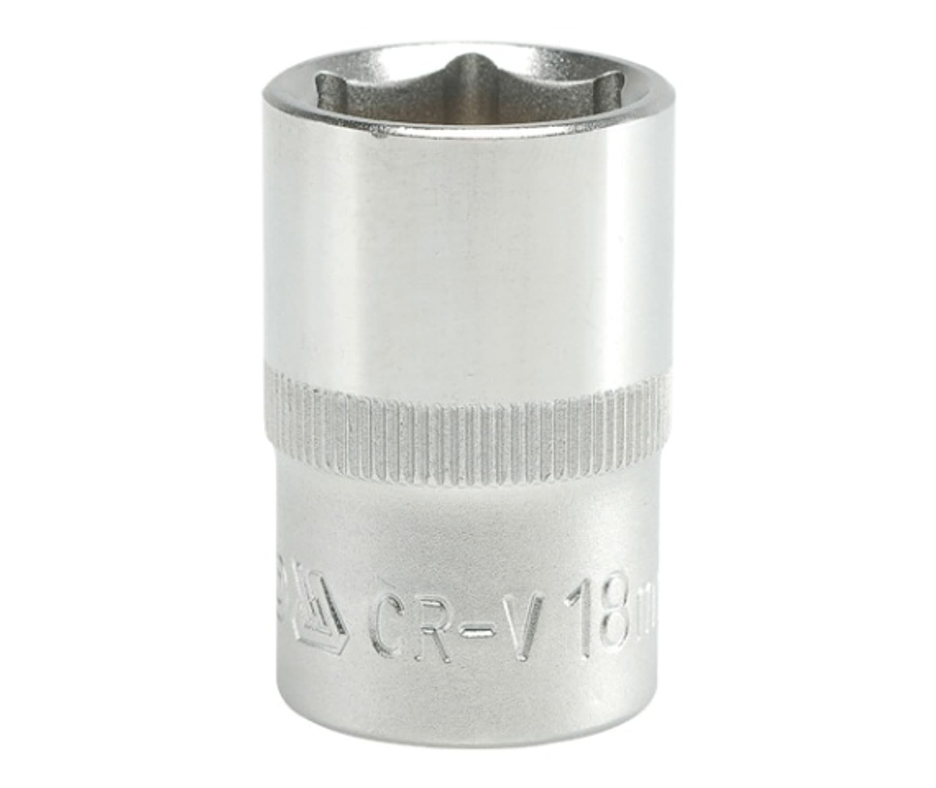 

NASADKA KRÓTKA 6-KĄTNA CHROMOWANA 1/2'' 18MM