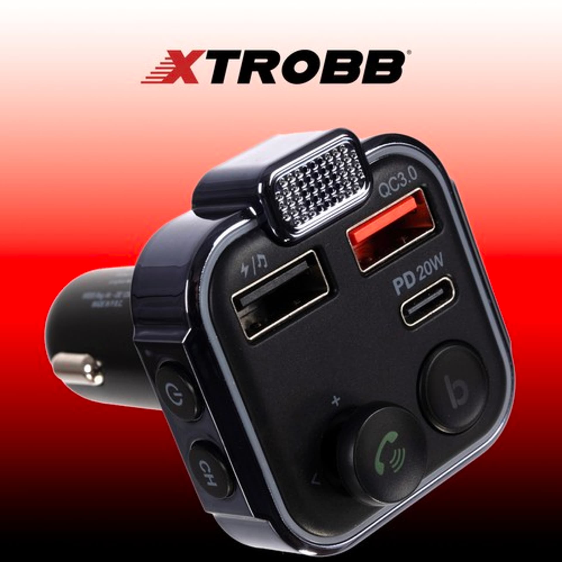 

Transmiter/ ładowarka bluetooth FM Xtrobb 22355