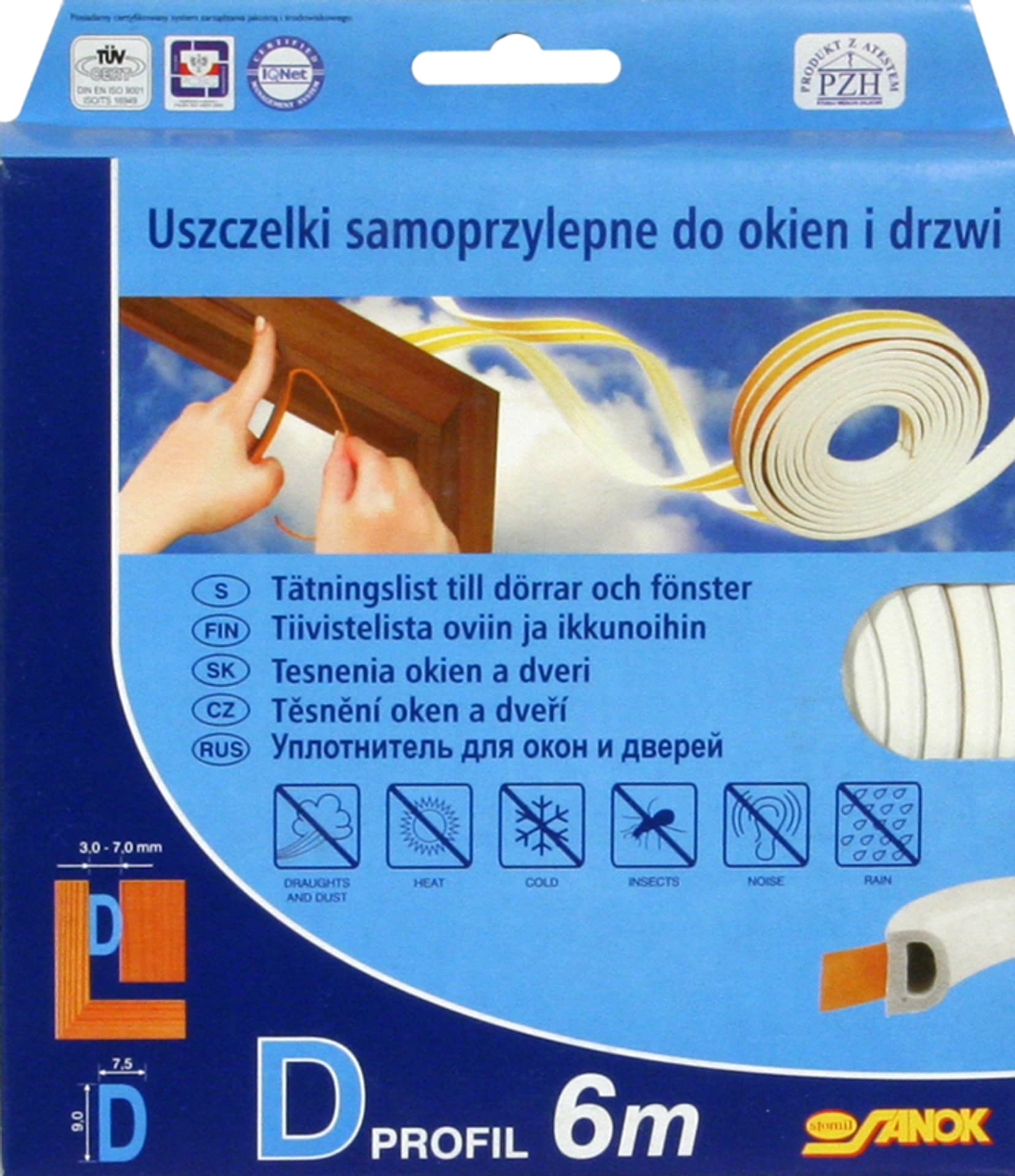 

USZCZELKA GUMOWA 6M E BIAŁA