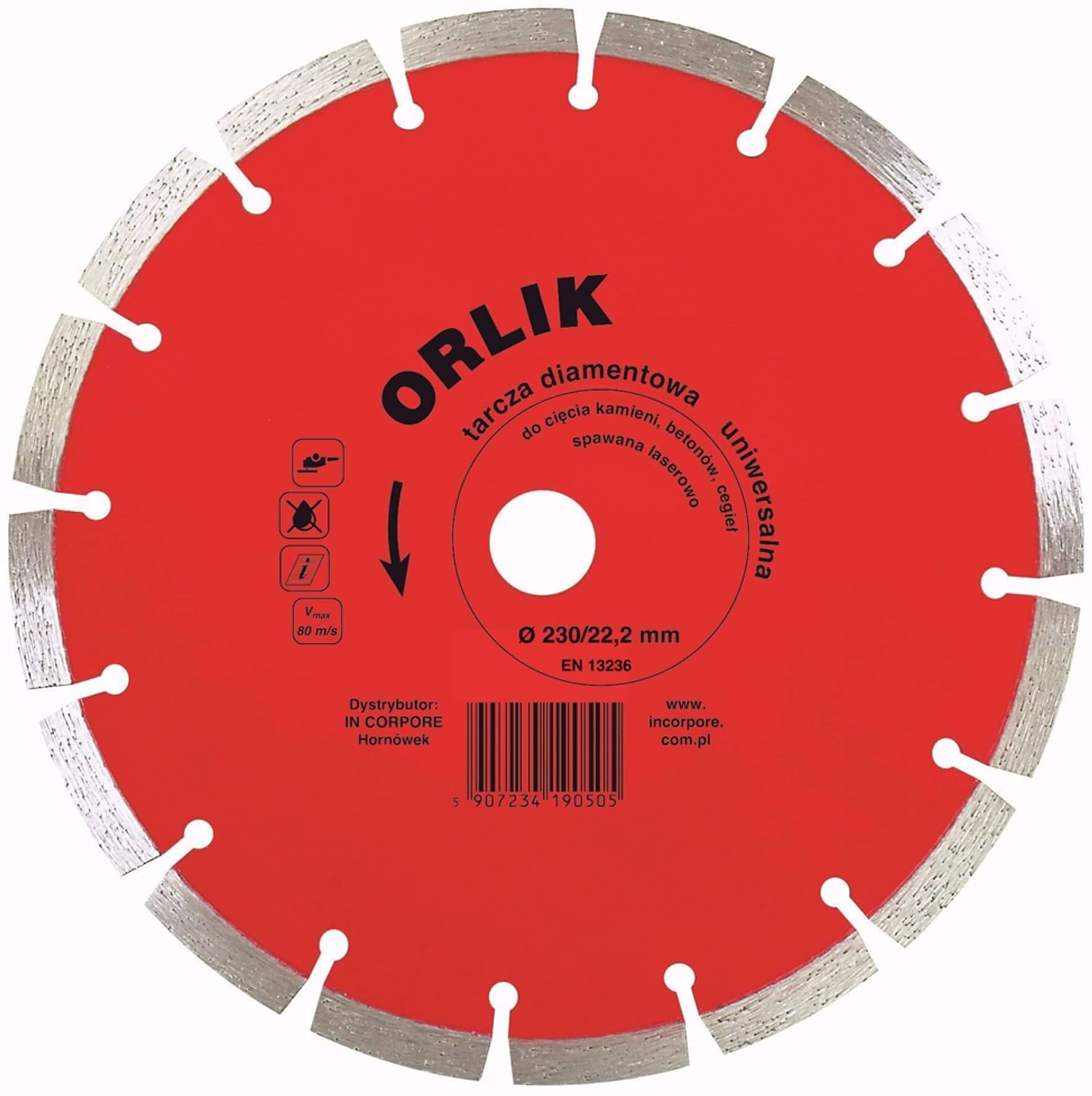 

TARCZA DIAMENTOWA SEGMENTOWA ORLIK 150MM