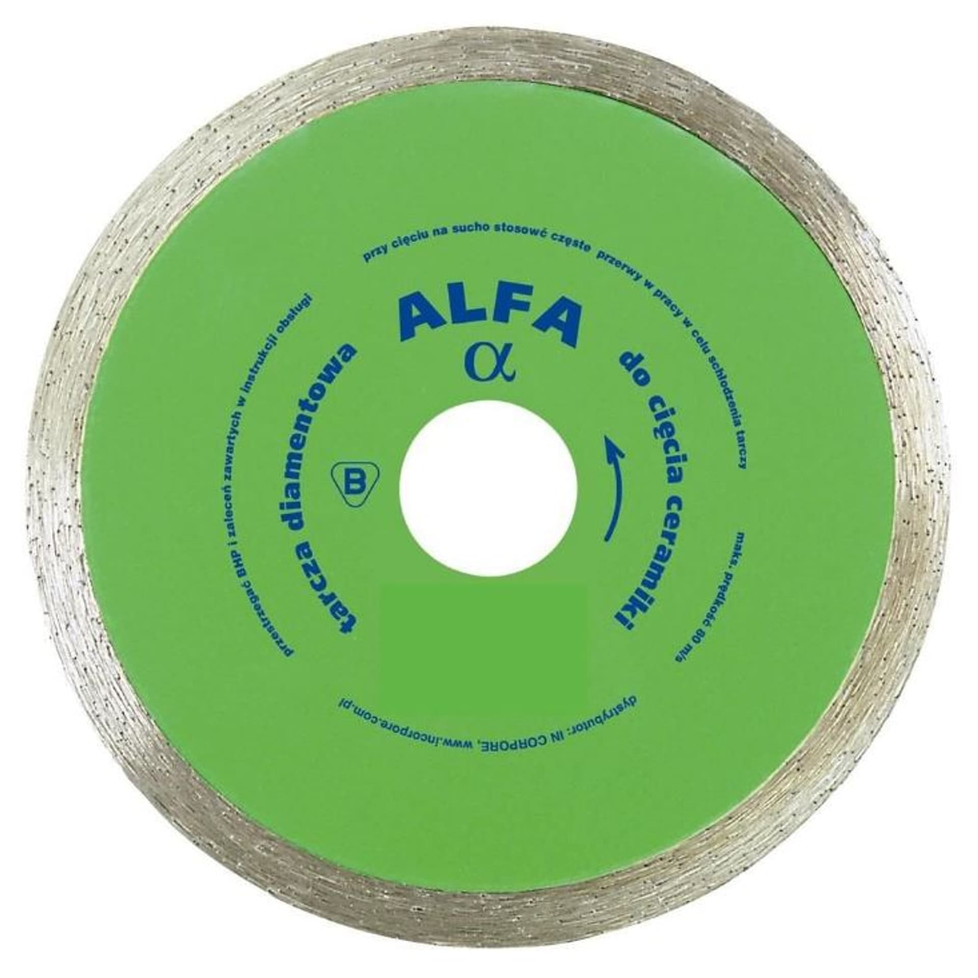 

TARCZA DIAMENTOWA GŁADKA DO GLAZURY ALFA 200MM