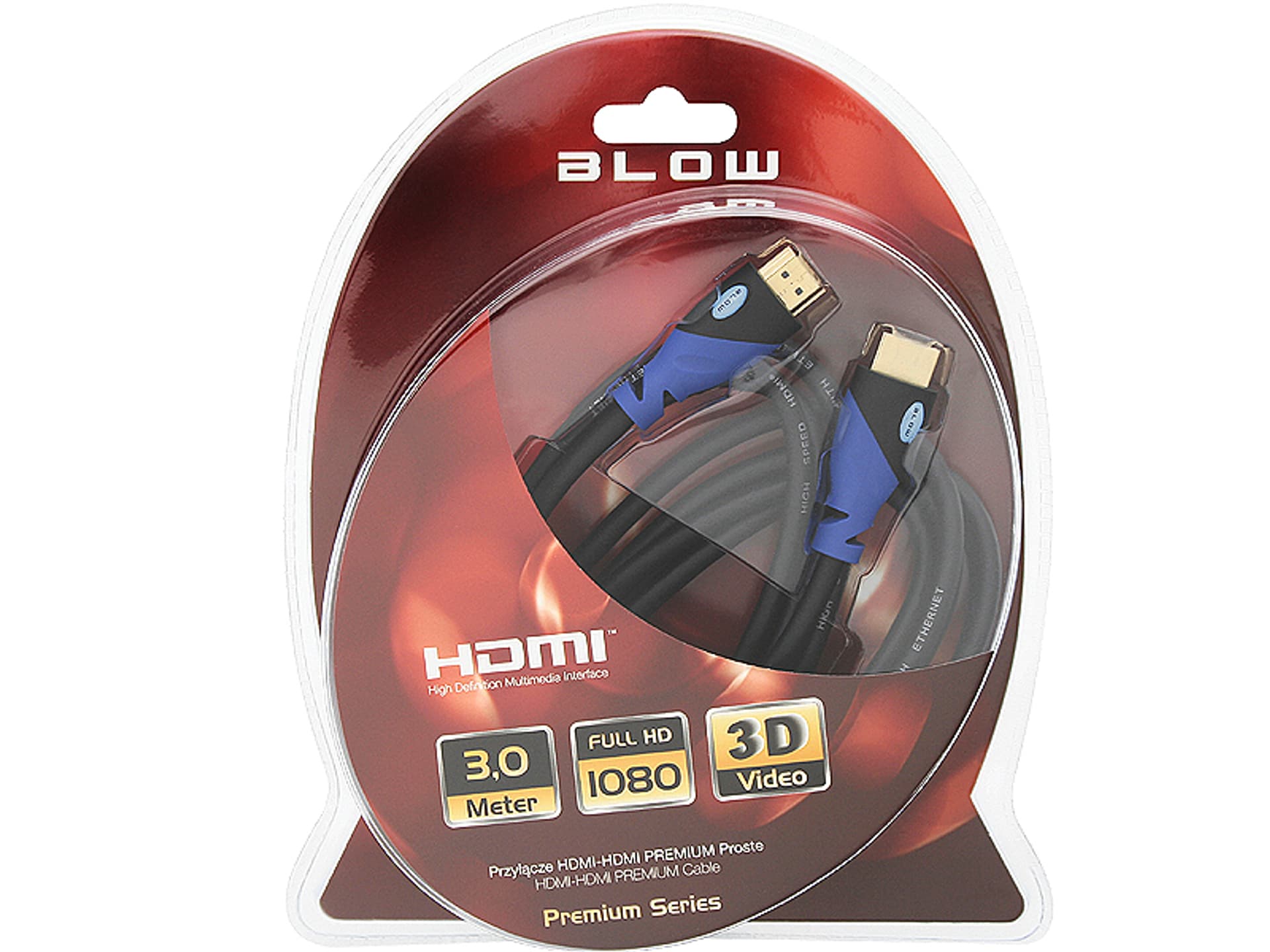 

92-683# Przyłącze hdmi-hdmi 8k 3m plecionka