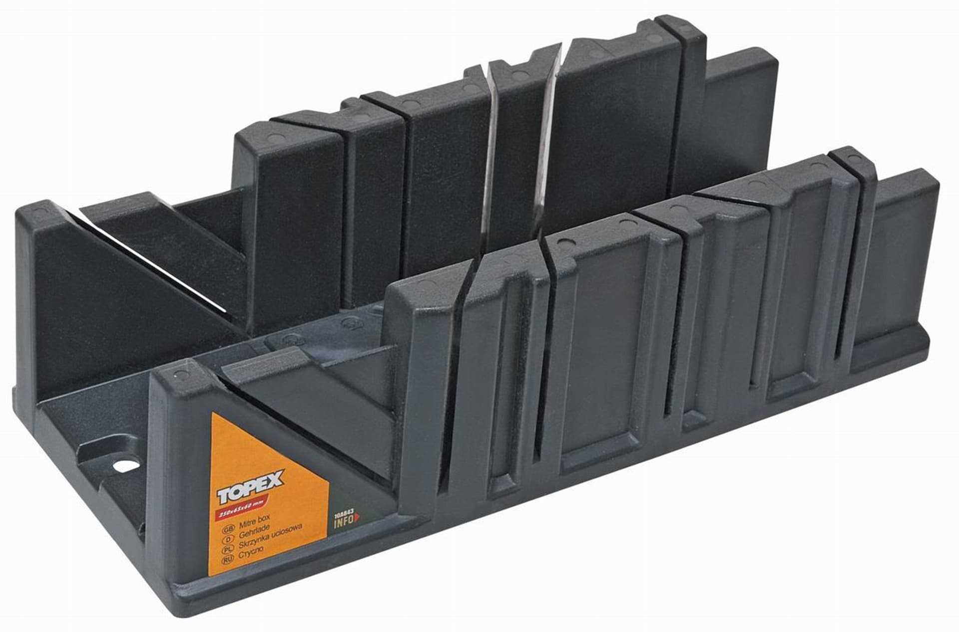 

Skrzynka uciosowa plastikowa 233 x 53 x 56 mm
