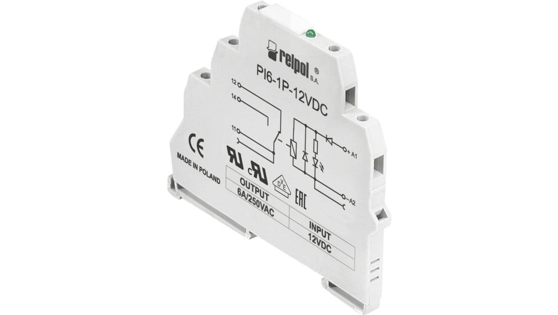 

Przekaźnik interfejsowy 1P 6A 24V AC/DC PI6-1P-24VAC/DC 805703
