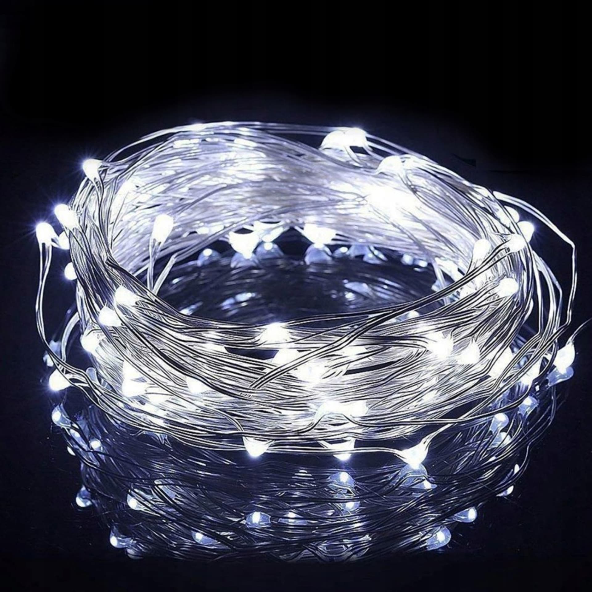 

Światełka lampki na żyłce wewnętrzne 50 LED ZIMNE BIAŁE LAMP10B