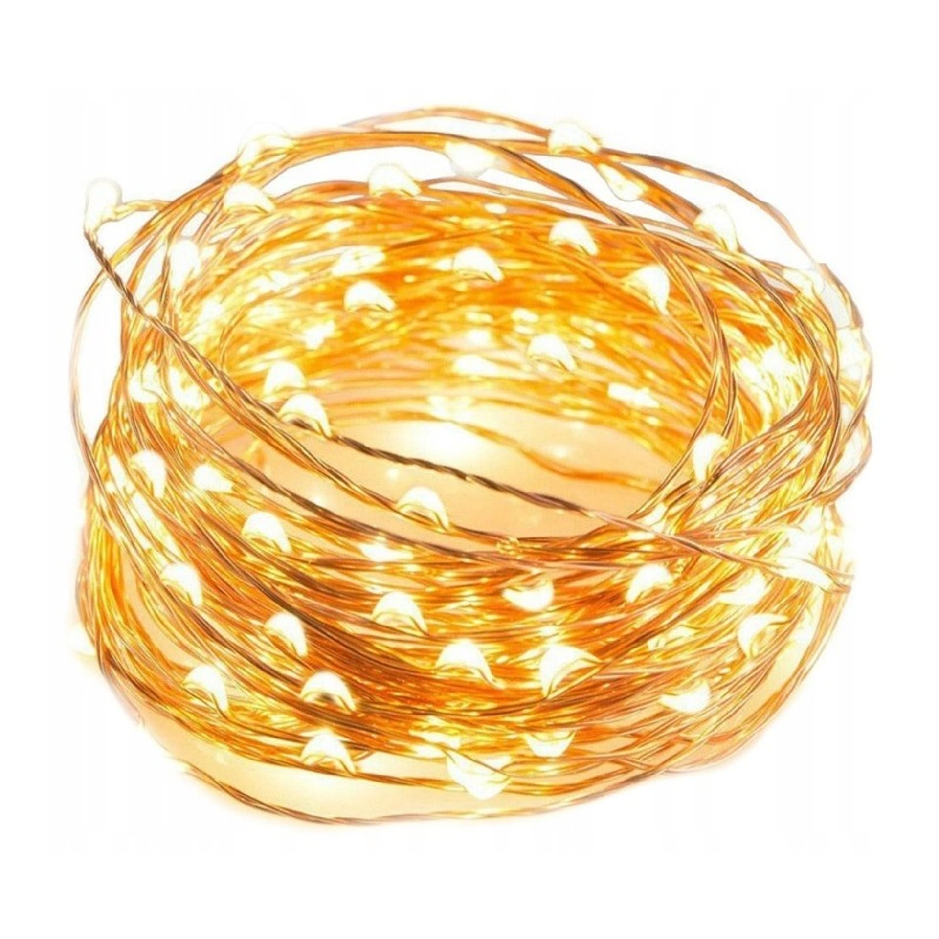 

Światełka lampki na żyłce wewnętrzne 50 LED CIEPŁE BIAŁE LAMP10CB