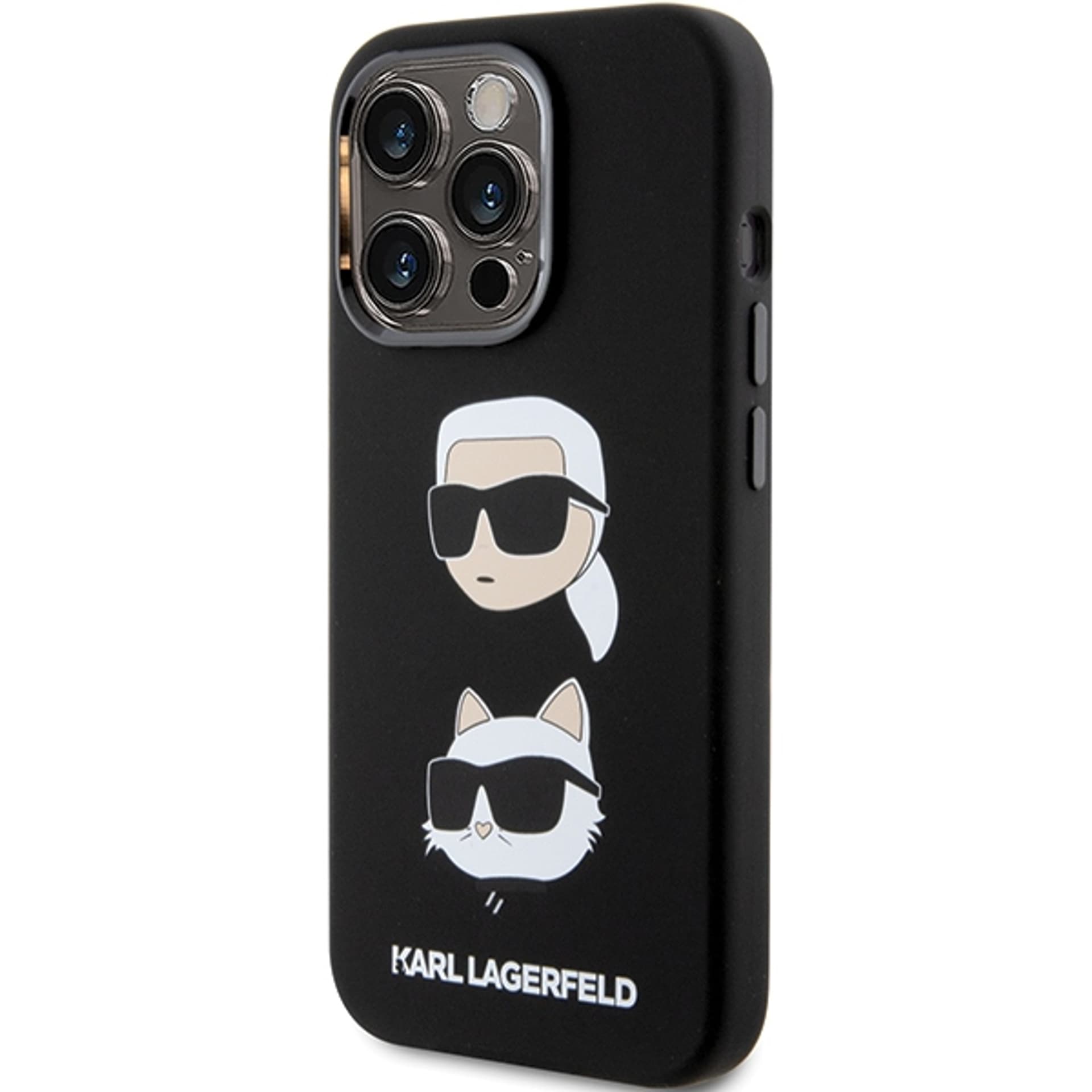 

Karl Lagerfeld KLHCP15XSDHKCNK iPhone 15 Pro Max 6.7" czarny/black Silicone Karl&Choupette Head