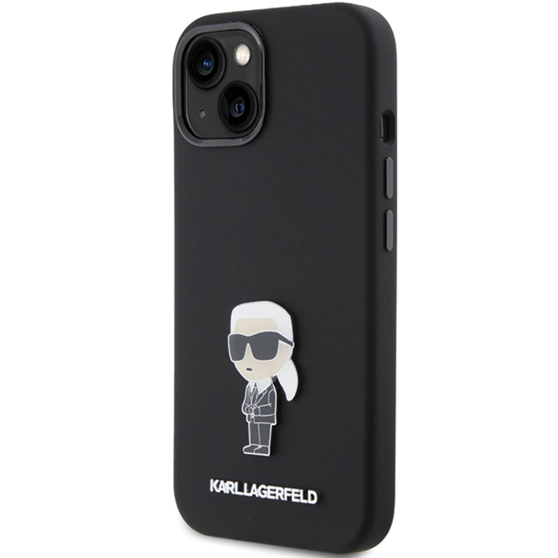 

Karl Lagerfeld KLHCP15MSMHKNPK iPhone 15 Plus / 14 Plus 6.7" czarny/black Silicone Ikonik Metal Pin