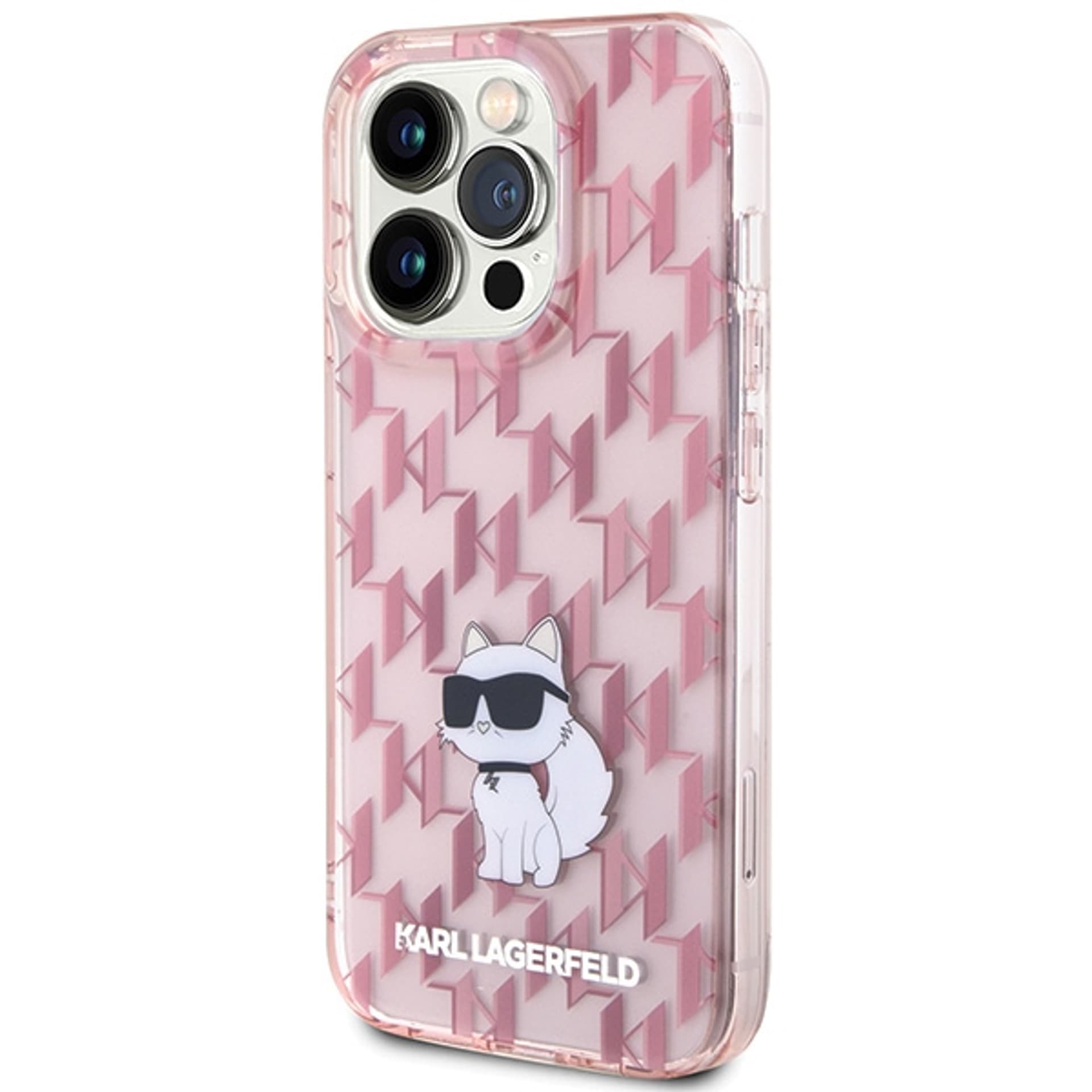 

Karl Lagerfeld KLHCP15XHNCMKLP iPhone 15 Pro Max 6.7" różowy/pink hardcase Monogram Choupette