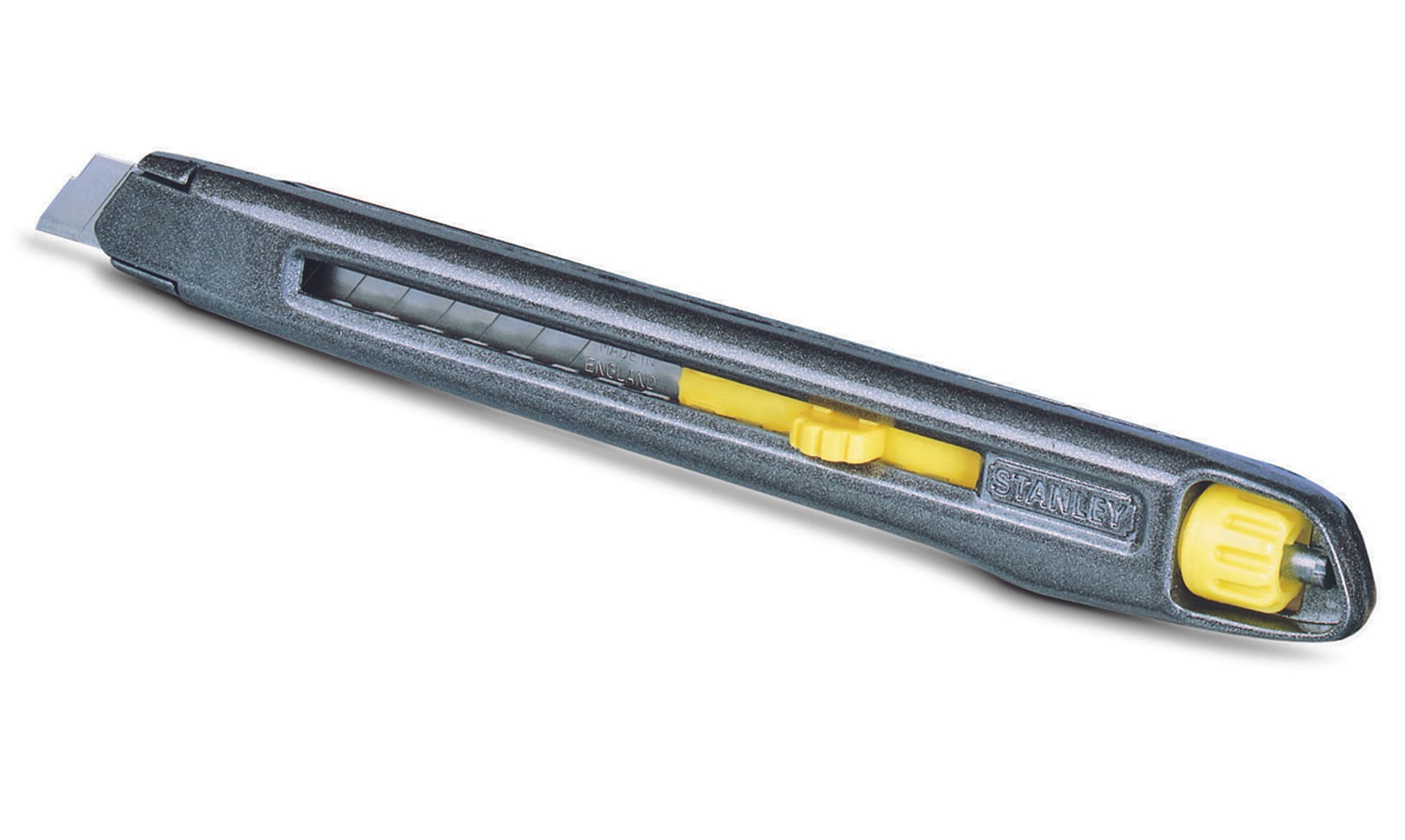

Nożyk metalowy lekki interlock, ostrze łamane 9mm [k]