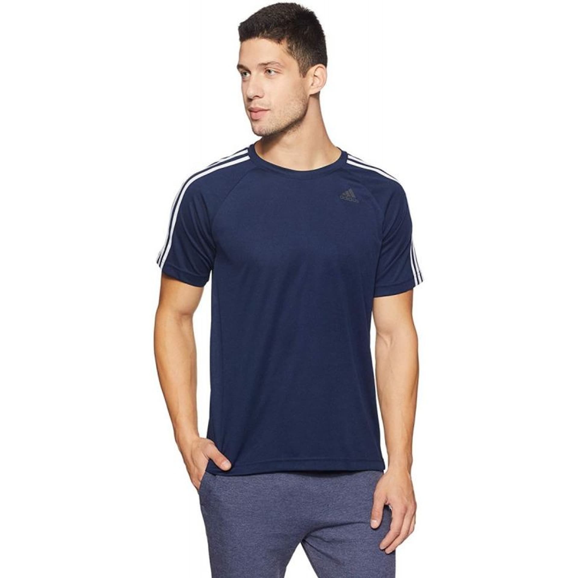 

Koszulka adidas Designed To Move Tee 3S Climalite M (kolor Granatowy, rozmiar S)