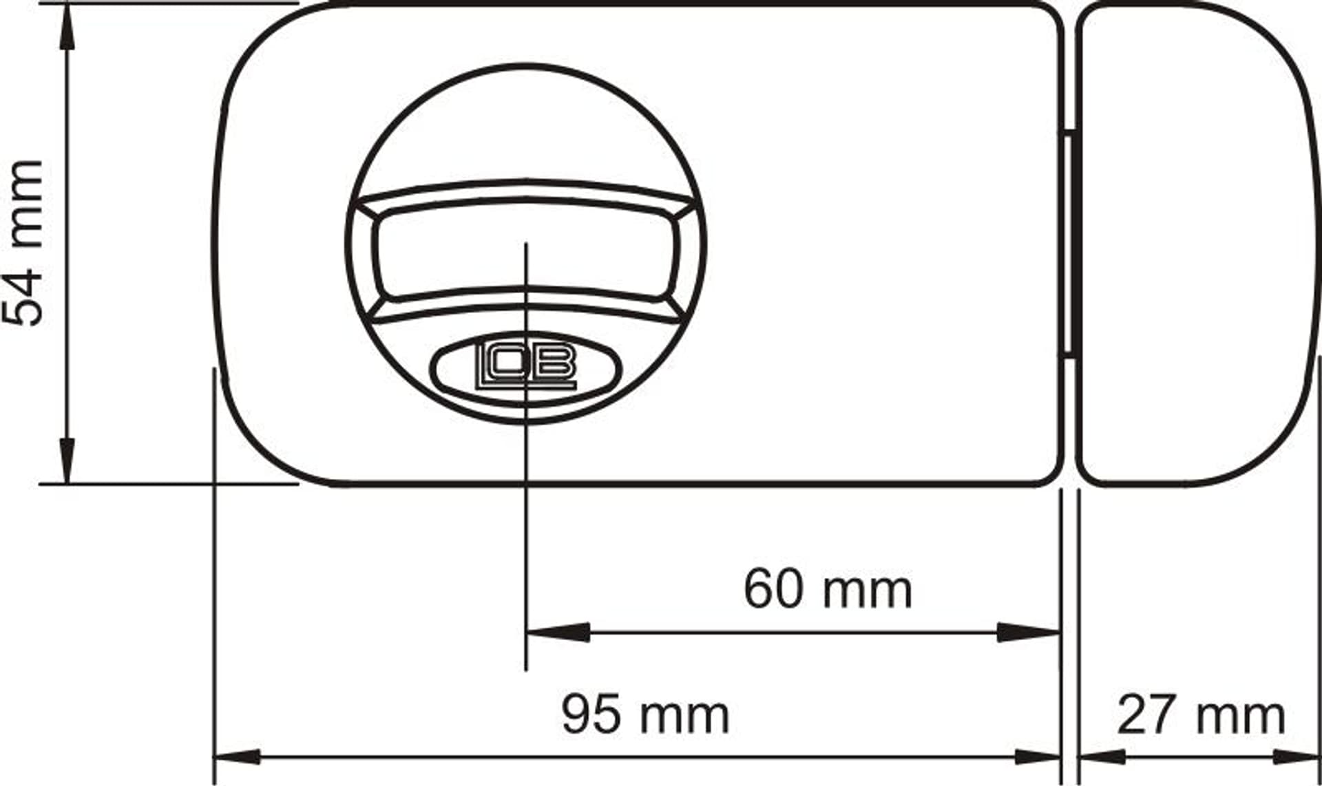 

ZAMEK NAWIERZCHNIOWY 3 KLUCZE TB61 60MM BRĄZOWY