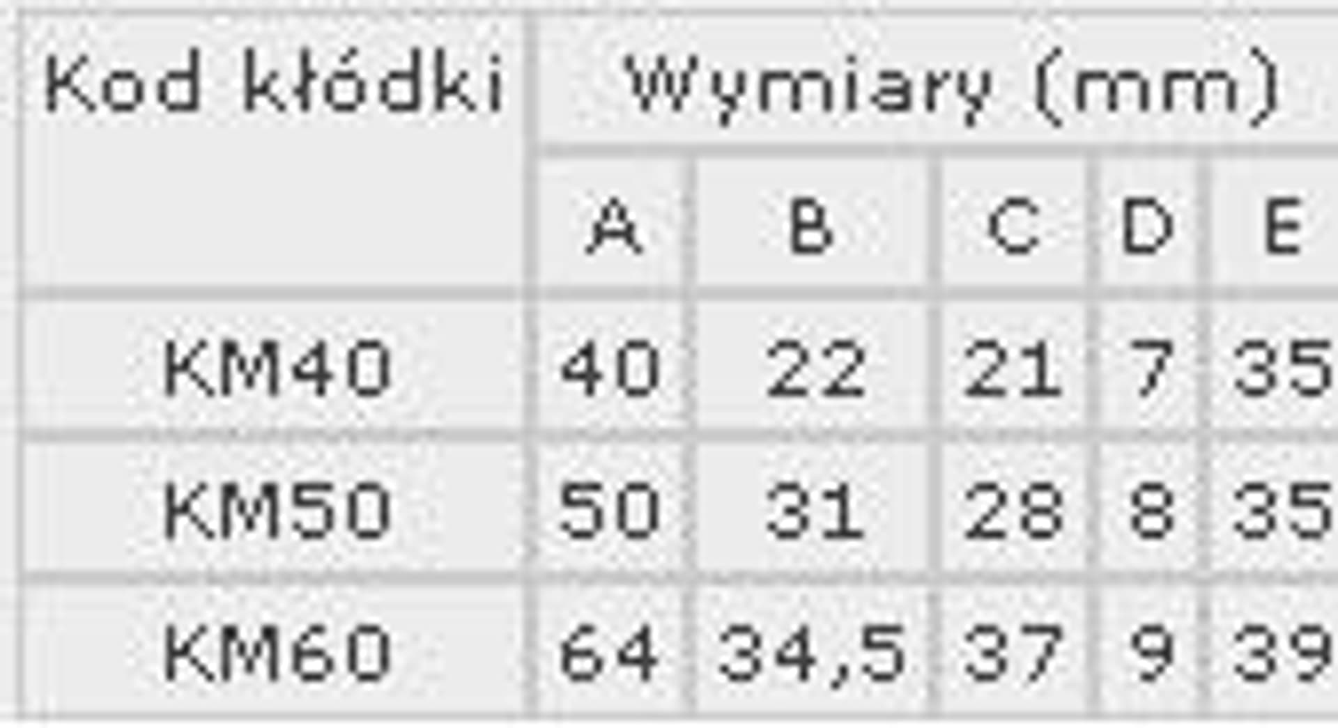 

KŁÓDKA MOSIĘŻNA ZASUWKOWA KM60 3 KLUCZE