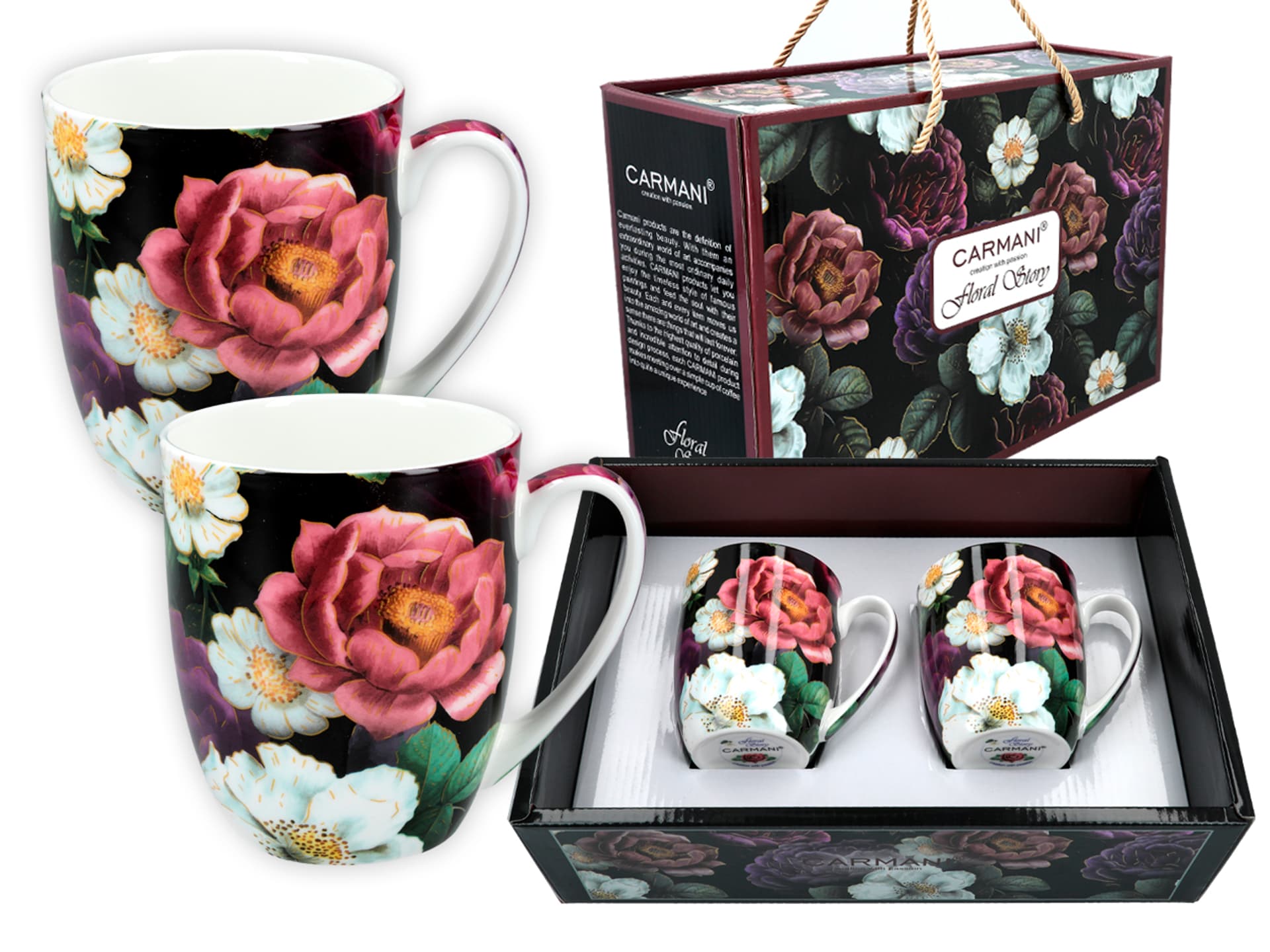 

Kpl. 2 kubków - Floral story (CARMANI)