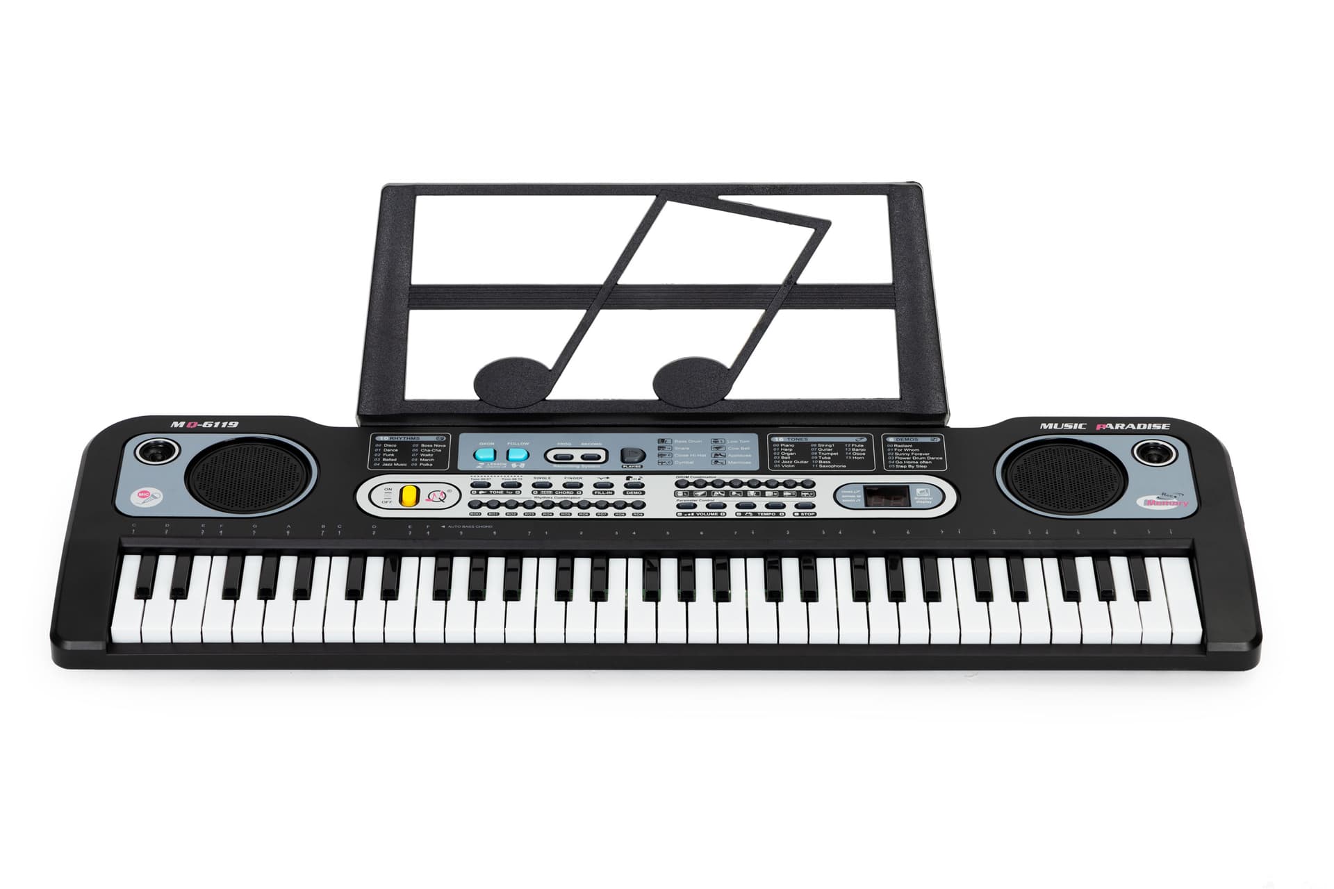 

Duży keyboard pianino z mikrofonem dla dzieci + zasilacz