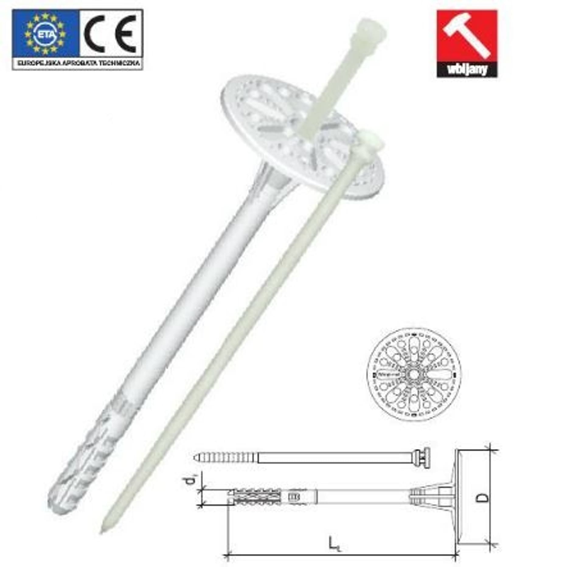 

KOŁEK DO IZOLACJI TRZPIEŃ Z TWORZYWA 10*220MM
